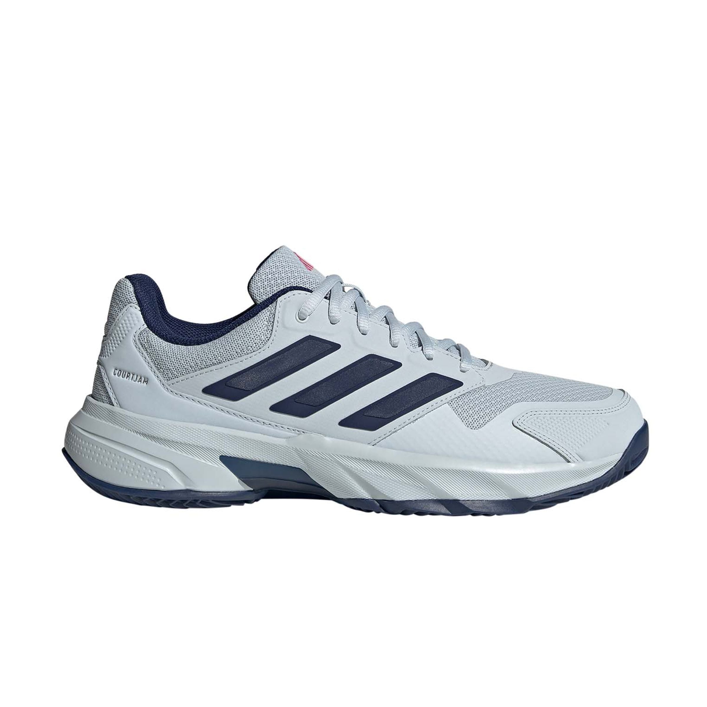 Adidas | Scarpe da Tennis CourtJam Control 3 Clay Uomo Halo Blue/Dark Blue/Team Shock Pink 2 - Fabbrica Ski Sises