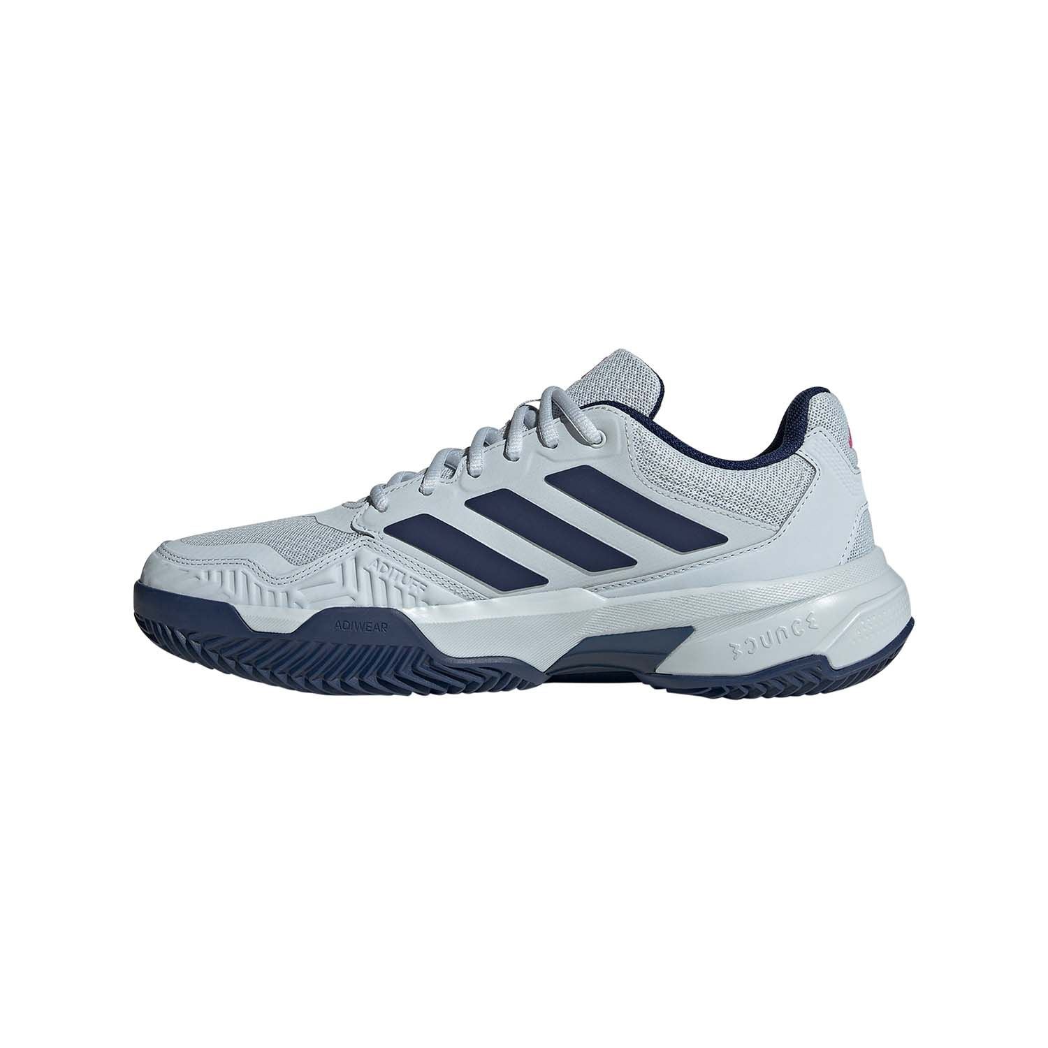 Adidas | Scarpe da Tennis CourtJam Control 3 Clay Uomo Halo Blue/Dark Blue/Team Shock Pink 2 - Fabbrica Ski Sises