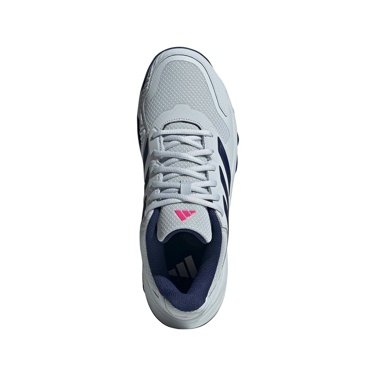 Adidas | Scarpe da Tennis CourtJam Control 3 Clay Uomo Halo Blue/Dark Blue/Team Shock Pink 2 - Fabbrica Ski Sises