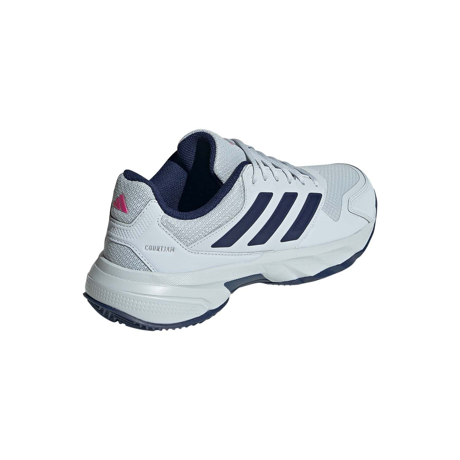 Adidas | Scarpe da Tennis CourtJam Control 3 Clay Uomo Halo Blue/Dark Blue/Team Shock Pink 2 - Fabbrica Ski Sises
