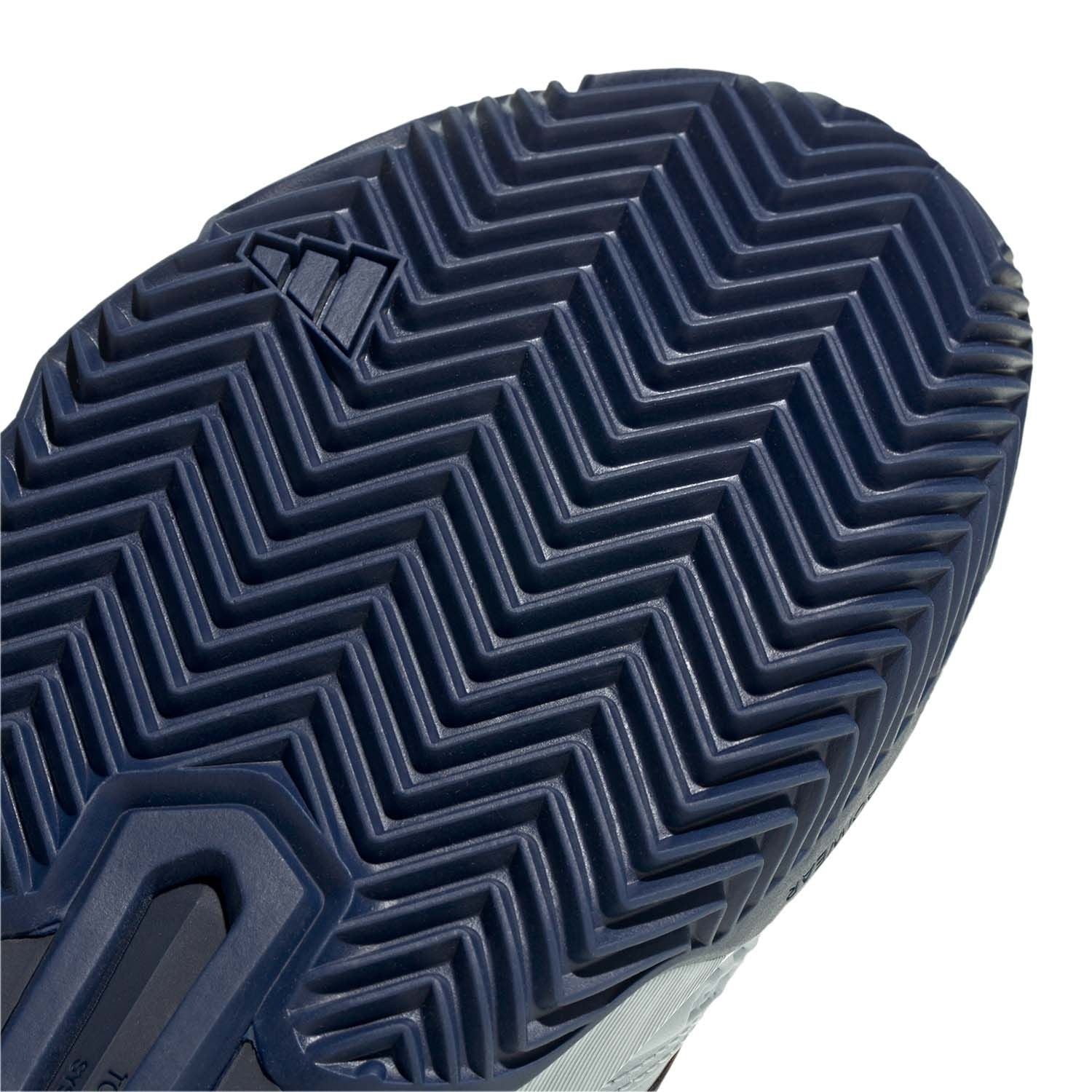 Adidas | Scarpe da Tennis CourtJam Control 3 Clay Uomo Halo Blue/Dark Blue/Team Shock Pink 2 - Fabbrica Ski Sises