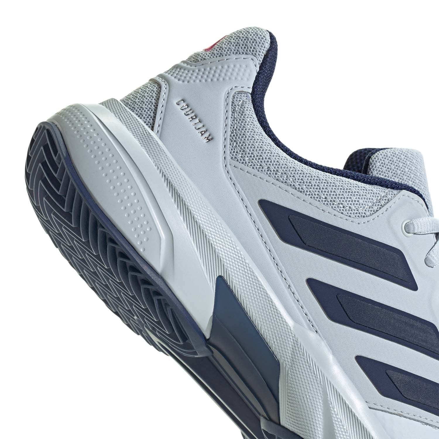 Adidas | Scarpe da Tennis CourtJam Control 3 Clay Uomo Halo Blue/Dark Blue/Team Shock Pink 2 - Fabbrica Ski Sises