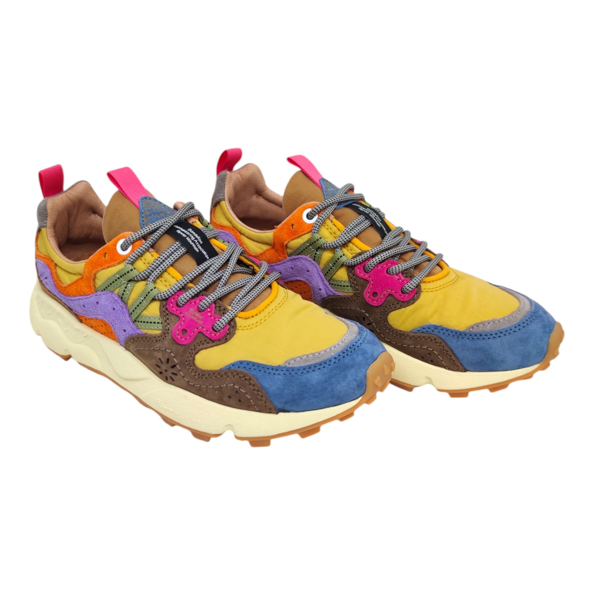 Flowermountain | Scarpe Yamano 3 Light Blue/Yellow/Brown - Fabbrica Ski Sises