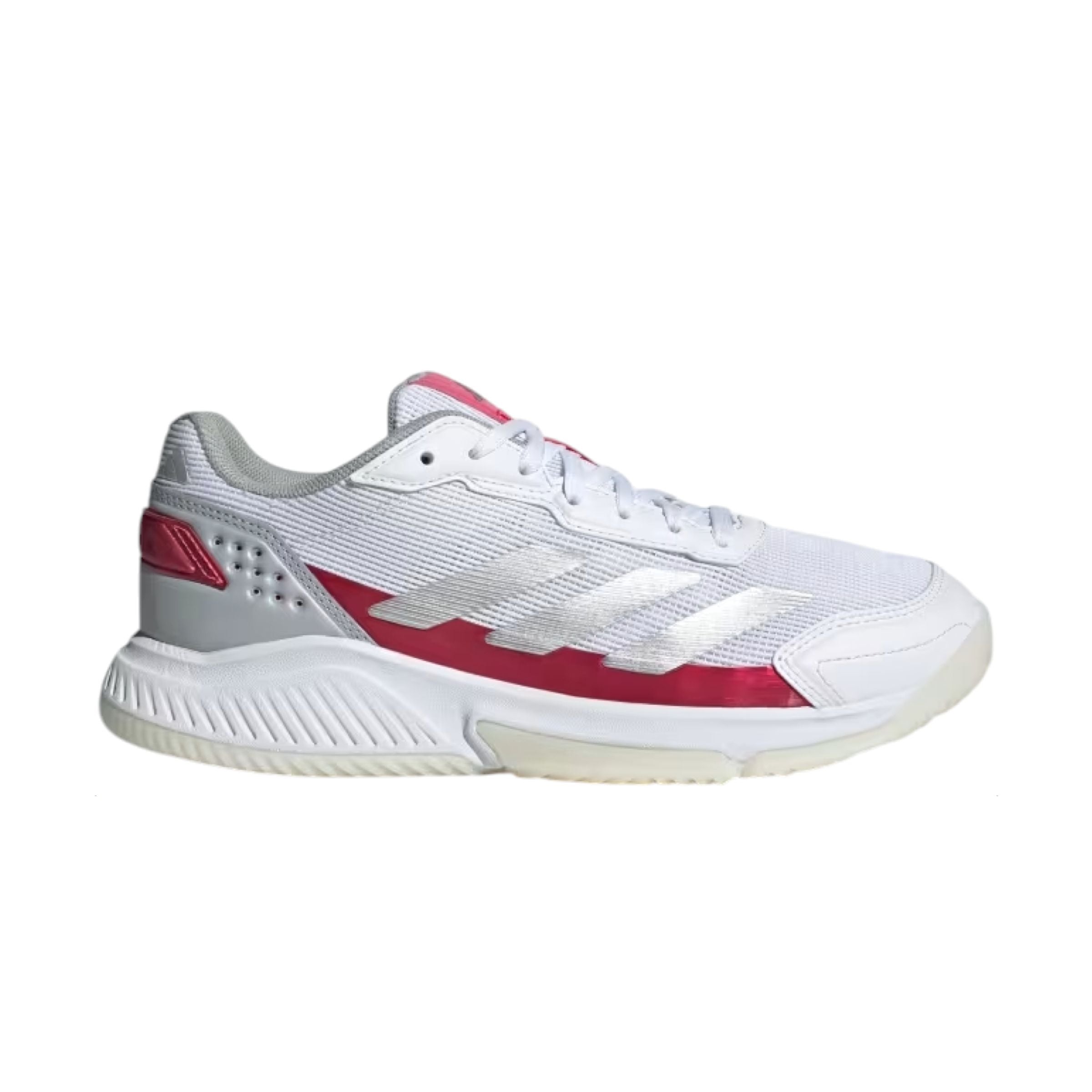 Adidas | Scarpe da Padel Courtquick Donna Cloud White/Silver Metallic/Lucid Pink - Fabbrica Ski Sises