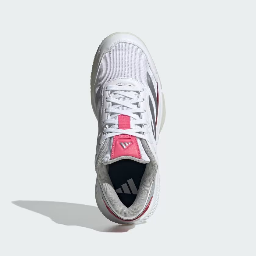 Adidas | Scarpe da Padel Courtquick Donna Cloud White/Silver Metallic/Lucid Pink - Fabbrica Ski Sises