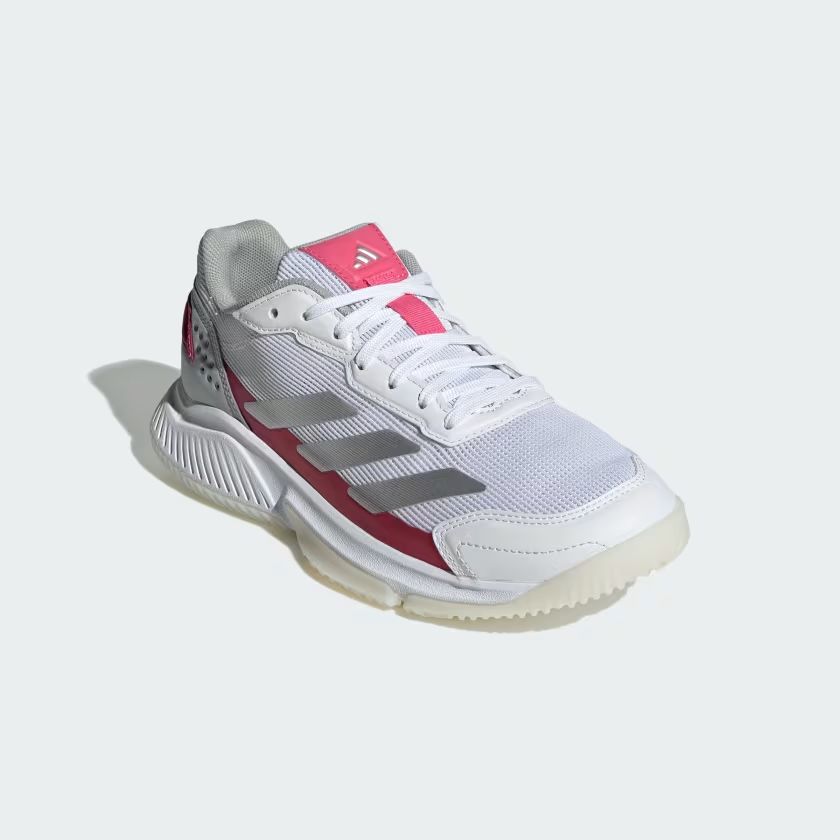 Adidas | Scarpe da Padel Courtquick Donna Cloud White/Silver Metallic/Lucid Pink - Fabbrica Ski Sises