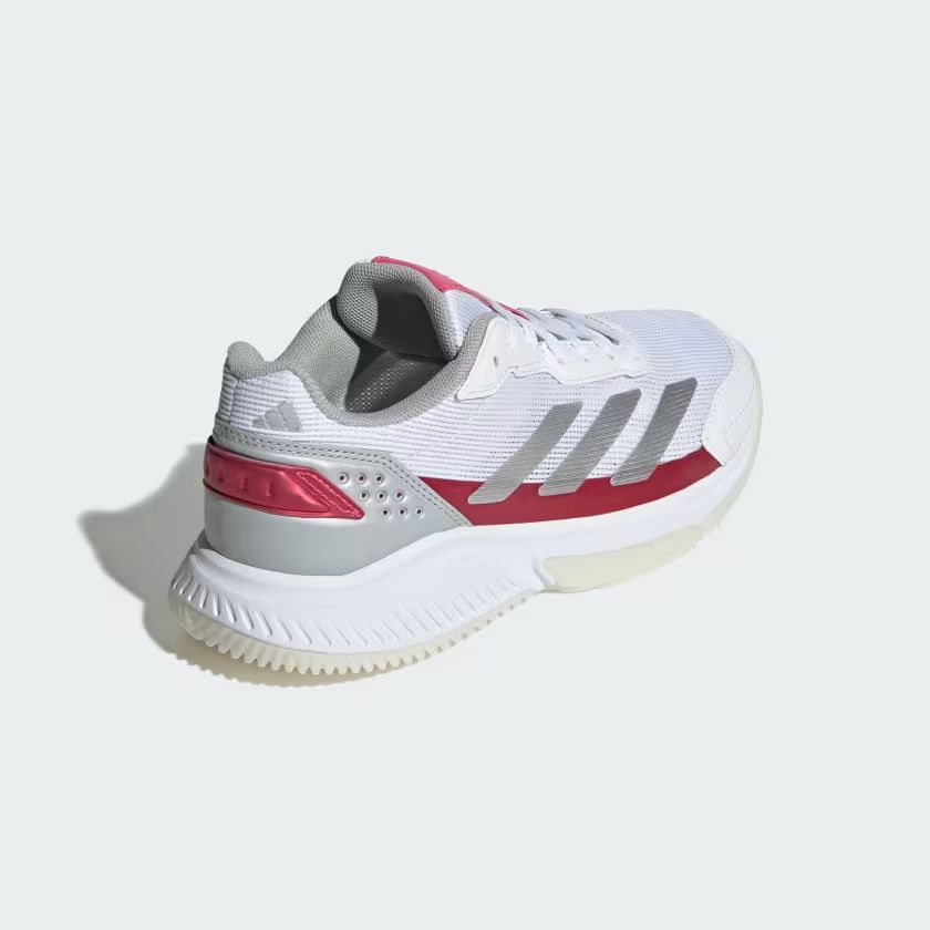 Adidas | Scarpe da Padel Courtquick Donna Cloud White/Silver Metallic/Lucid Pink - Fabbrica Ski Sises