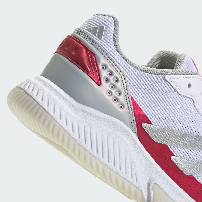 Adidas | Scarpe da Padel Courtquick Donna Cloud White/Silver Metallic/Lucid Pink - Fabbrica Ski Sises