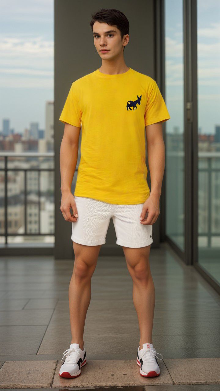 Sensa Cunisiun | T-shirt Classic Logo Uomo Ambra - Fabbrica Ski Sises