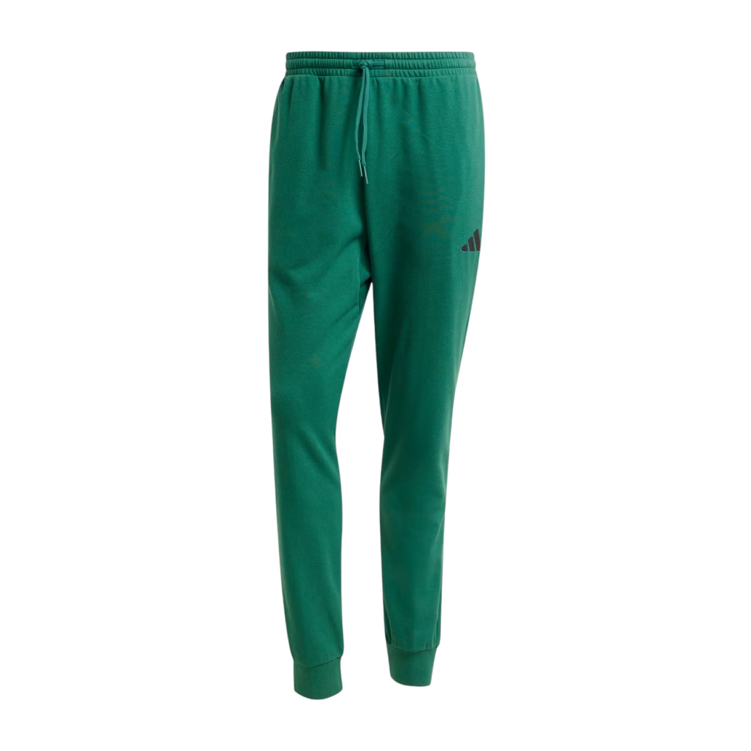 Adidas | Pantaloni Essentials Feel Confort French Terry Uomo Collegiate Green/Black - Fabbrica Ski Sises