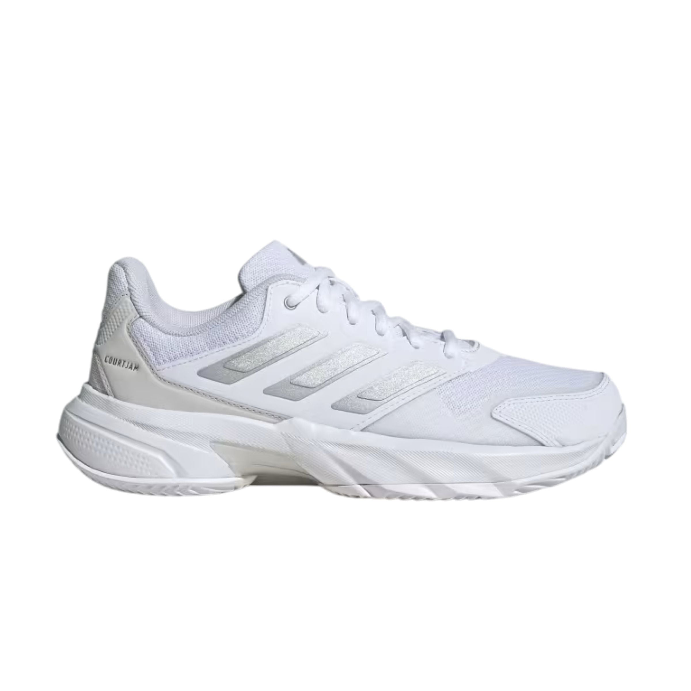Adidas | Scarpe CourtJam Control 3 Clay Donna Cloud White/Silver Metallic/Grey One - Fabbrica Ski Sises