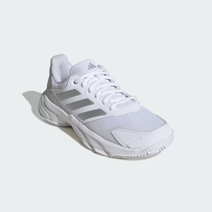 Adidas | Scarpe CourtJam Control 3 Clay Donna Cloud White/Silver Metallic/Grey One - Fabbrica Ski Sises