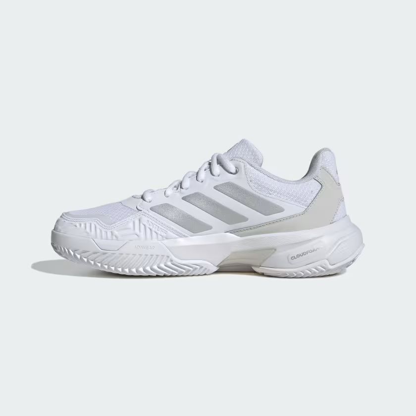 Adidas | Scarpe CourtJam Control 3 Clay Donna Cloud White/Silver Metallic/Grey One - Fabbrica Ski Sises