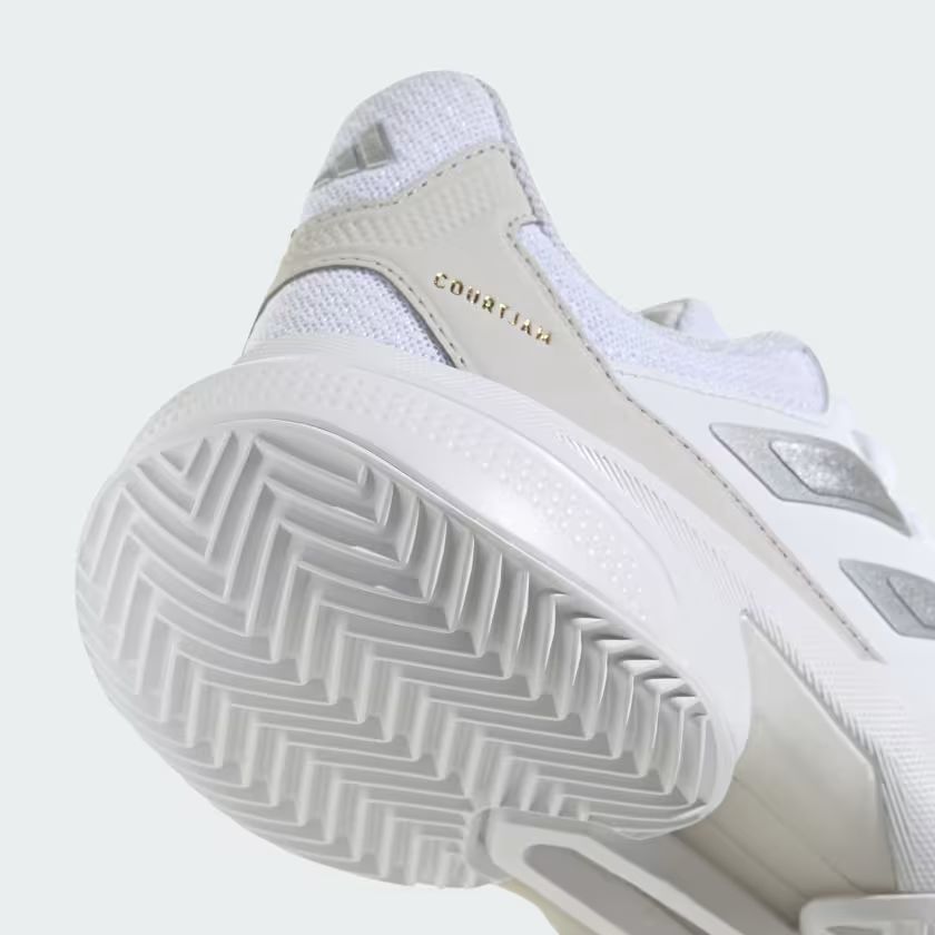 Adidas | Scarpe CourtJam Control 3 Clay Donna Cloud White/Silver Metallic/Grey One - Fabbrica Ski Sises