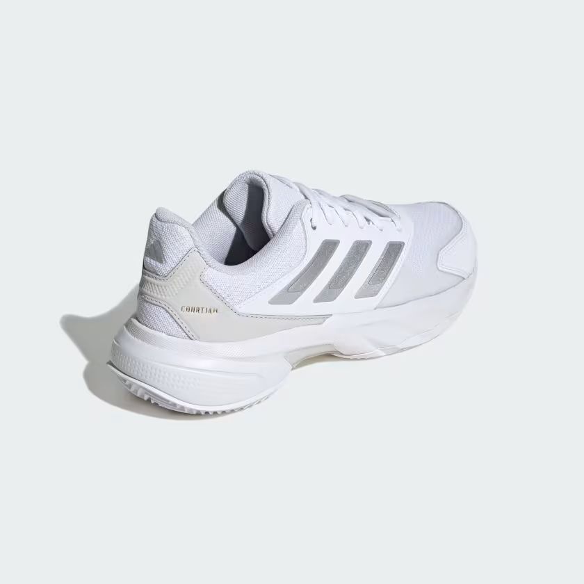 Adidas | Scarpe CourtJam Control 3 Clay Donna Cloud White/Silver Metallic/Grey One - Fabbrica Ski Sises