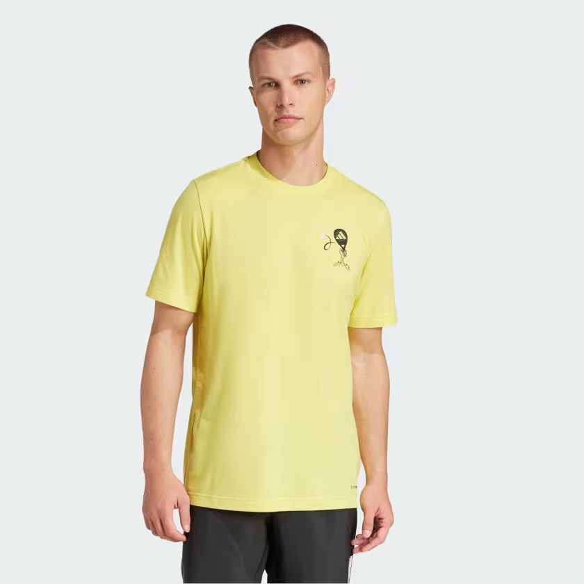 Adidas | T-shirt Zone Graphic Uomo Pure Sulfur - Fabbrica Ski Sises