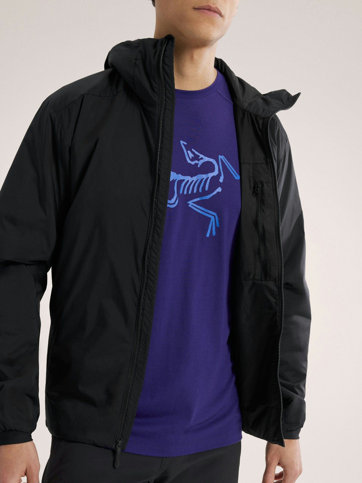 Arc'teryx Jacket Atom Hoody Man Black Fabbrica Ski Sises