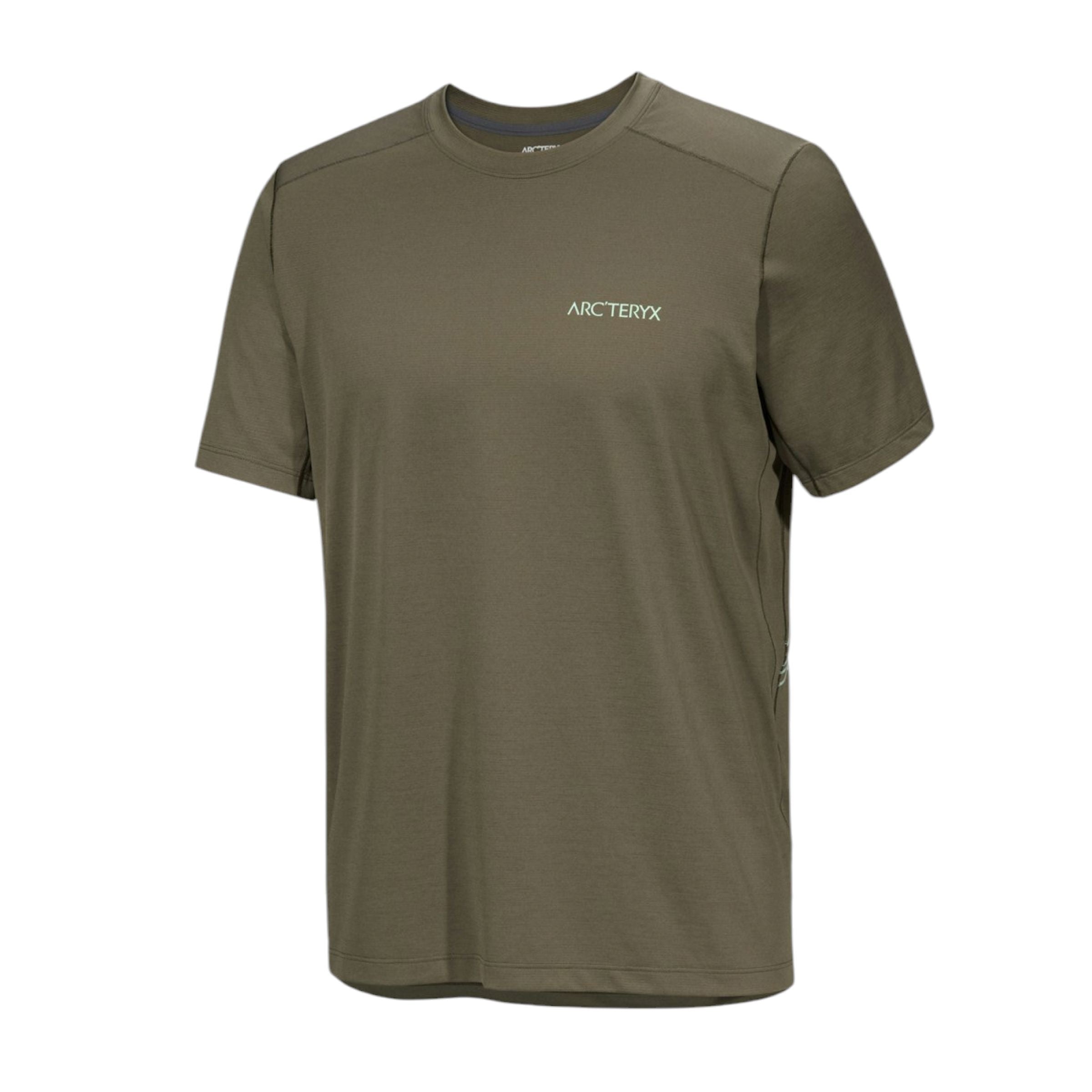 Arc'Teryx | T-shirt Cormac Arc'Bird Logo Uomo Tatsu Heather/Stone Green - Fabbrica Ski Sises