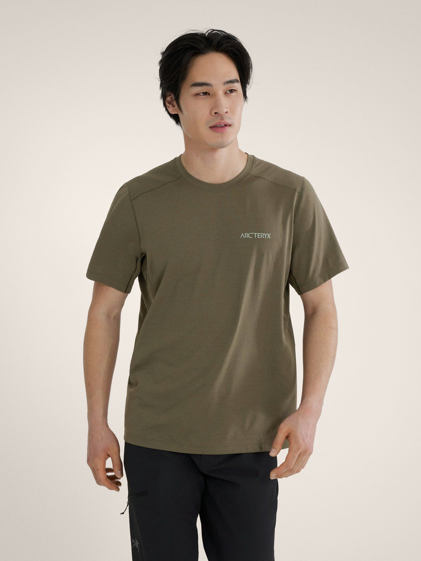 Arc'Teryx | T-shirt Cormac Arc'Bird Logo Uomo Tatsu Heather/Stone Green - Fabbrica Ski Sises