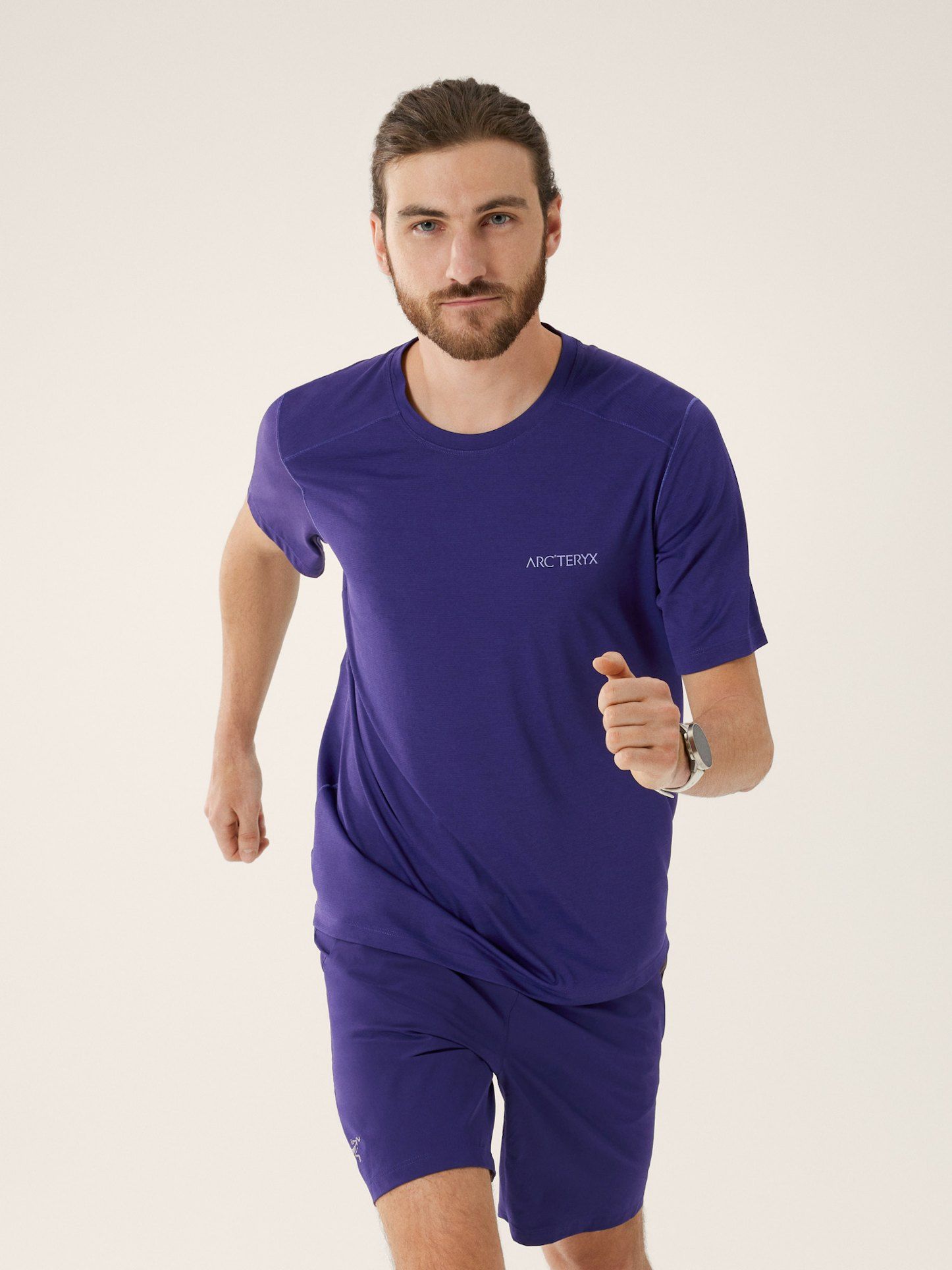Arc'Teryx | T-shirt Cormac Arc'Bird Logo Uomo Soulsonic Heather/Moonstone - Fabbrica Ski Sises