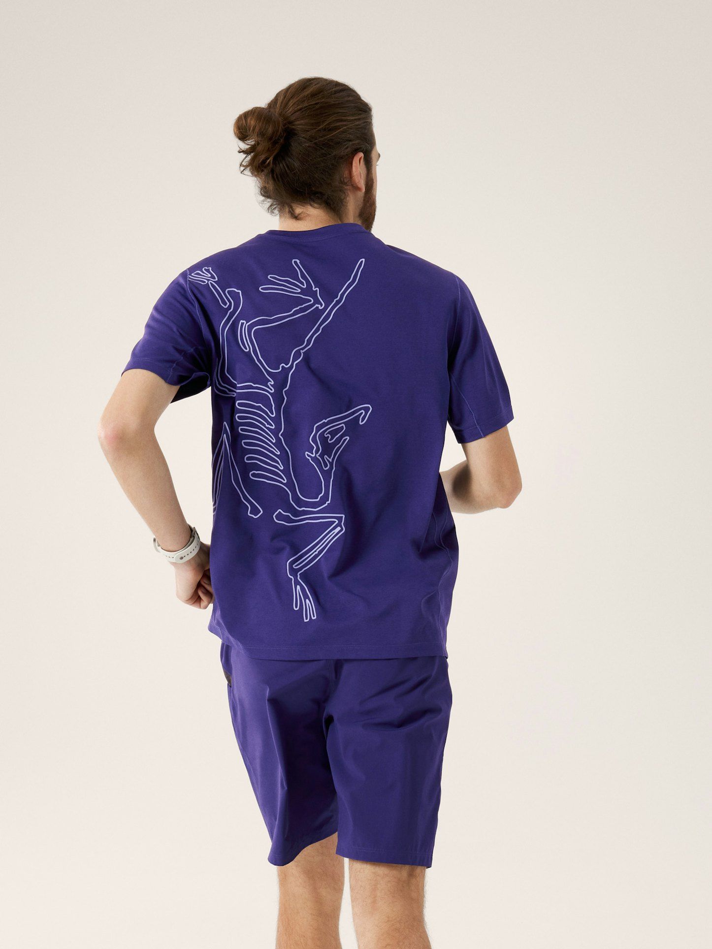 Arc'Teryx | T-shirt Cormac Arc'Bird Logo Uomo Soulsonic Heather/Moonstone - Fabbrica Ski Sises