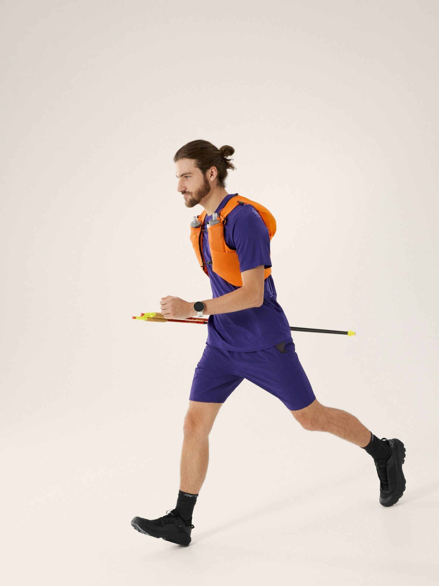 Arc'Teryx | T-shirt Cormac Arc'Bird Logo Uomo Soulsonic Heather/Moonstone - Fabbrica Ski Sises