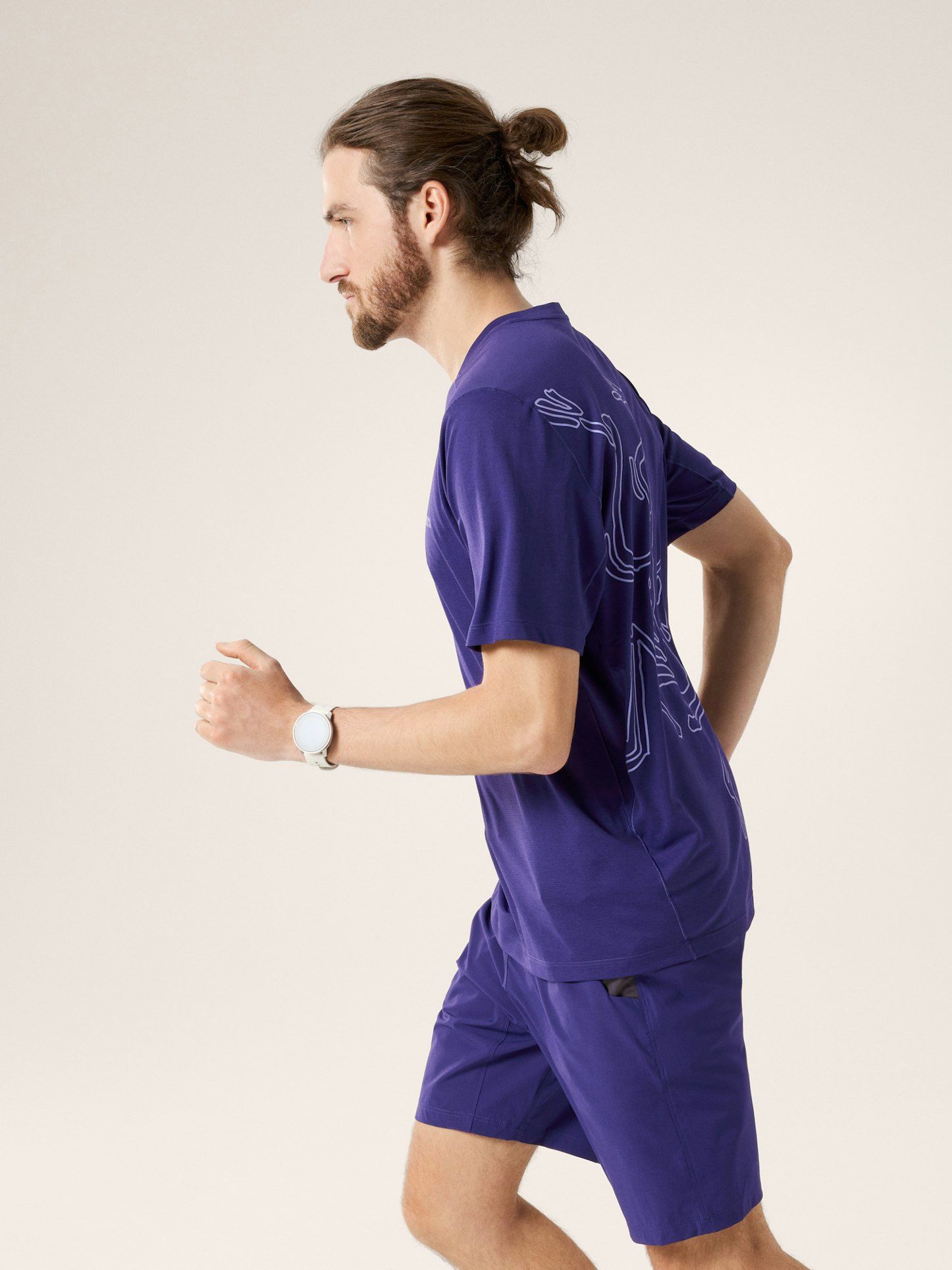 Arc'Teryx | T-shirt Cormac Arc'Bird Logo Uomo Soulsonic Heather/Moonstone - Fabbrica Ski Sises