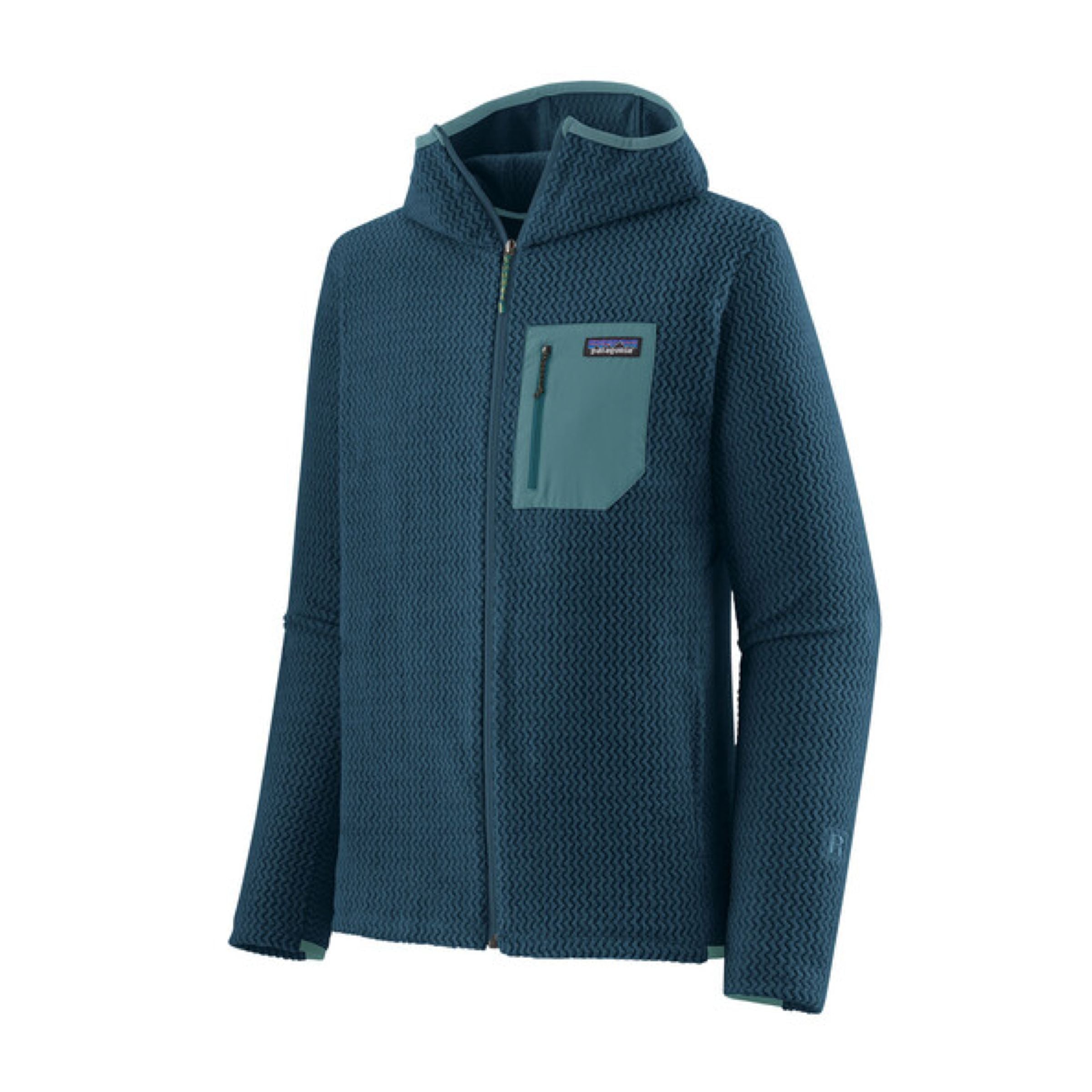 Patagonia | Maglia R1 Air Full-Zip Hoody Uomo Tidal Teal - Fabbrica Ski Sises