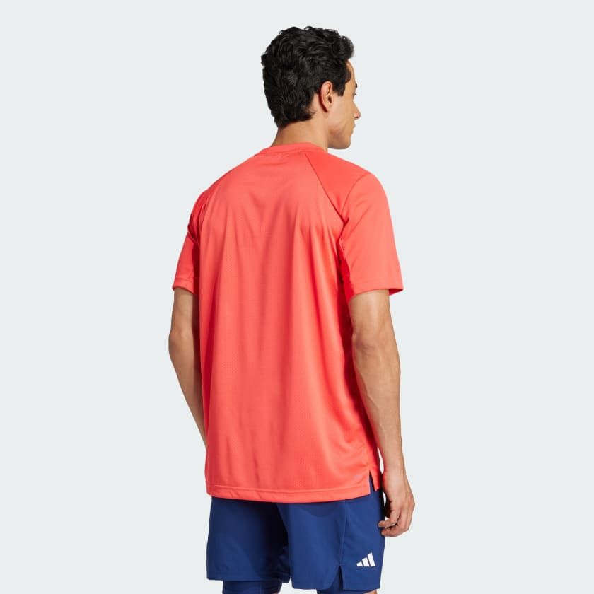 Adidas | T-shirt Club Climacool Uomo Semi Lucid Red - Fabbrica Ski Sises
