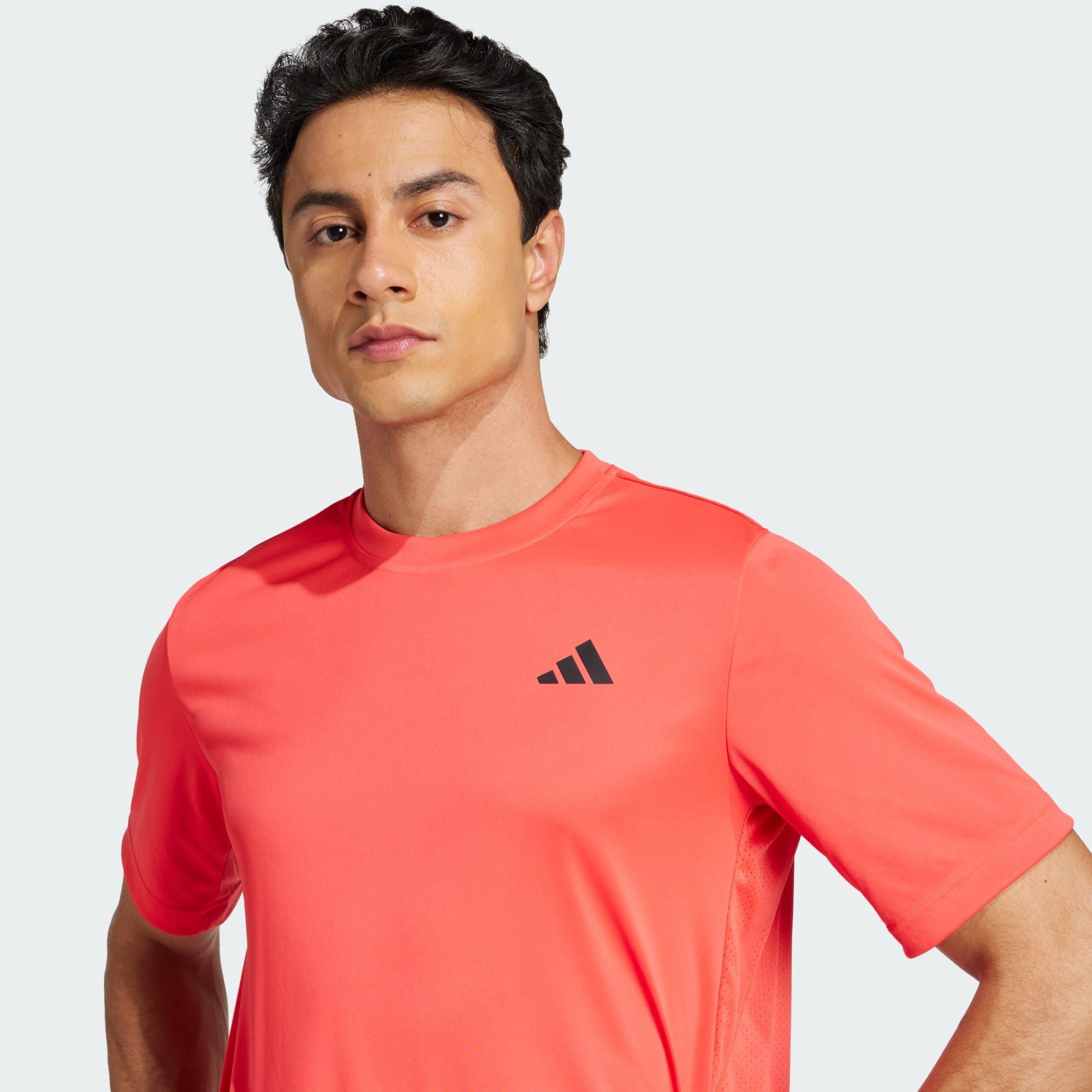 Adidas | T-shirt Club Climacool Uomo Semi Lucid Red - Fabbrica Ski Sises