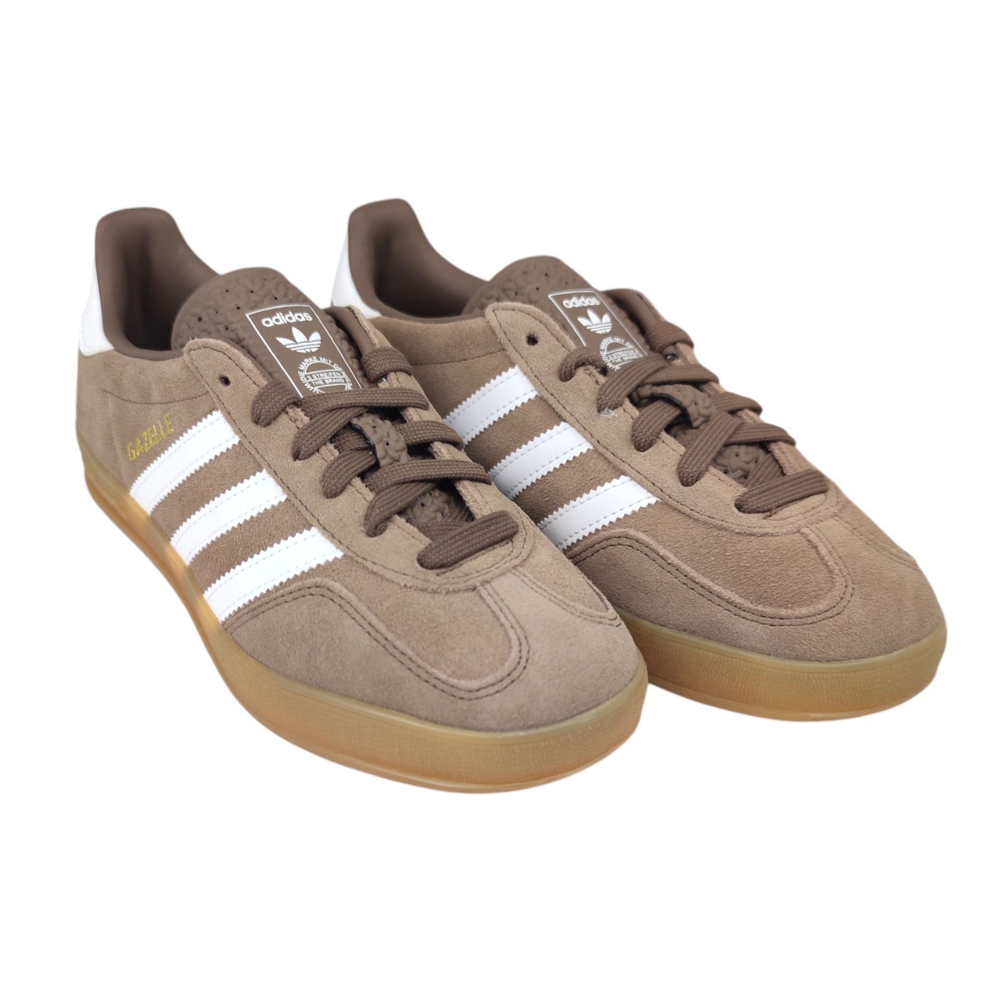Adidas | Scarpe Gazelle Indoor Earth Strata/Footwear White/Gold Metal - Fabbrica Ski Sises