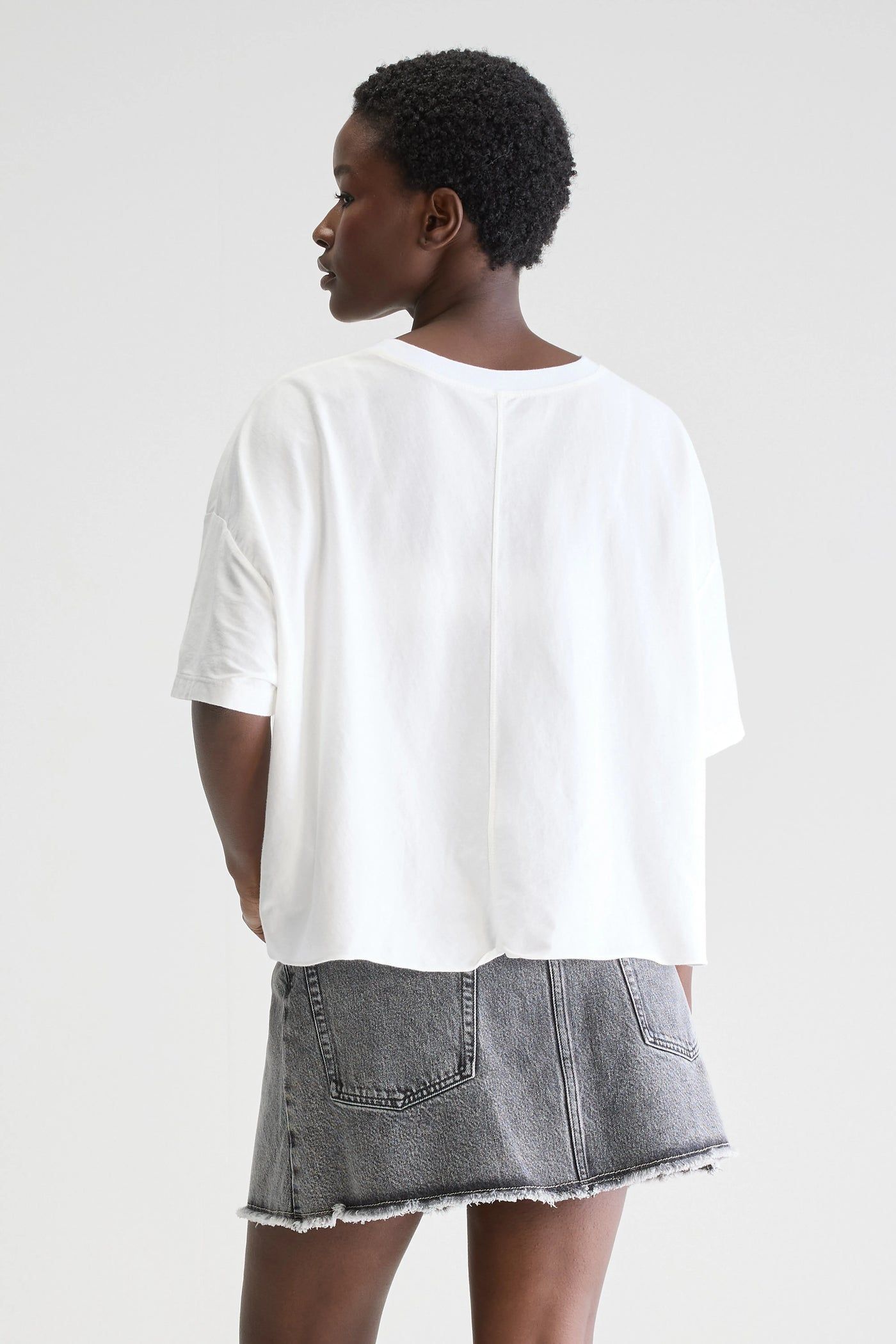 Bellerose | T-shirt Farpy Cropped Donna White - Fabbrica Ski Sises
