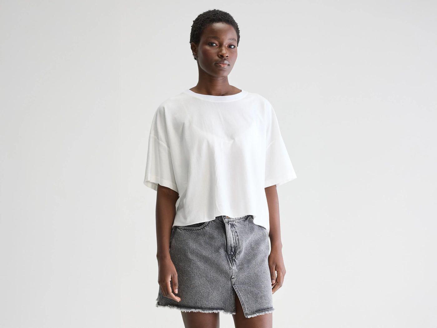 Bellerose | T-shirt Farpy Cropped Donna White - Fabbrica Ski Sises