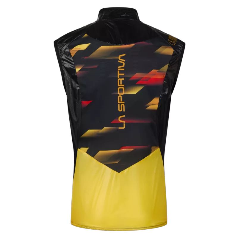 La Sportiva | Gilet Blizzard Windbreaker Uomo Yellow/Black - Fabbrica Ski Sises