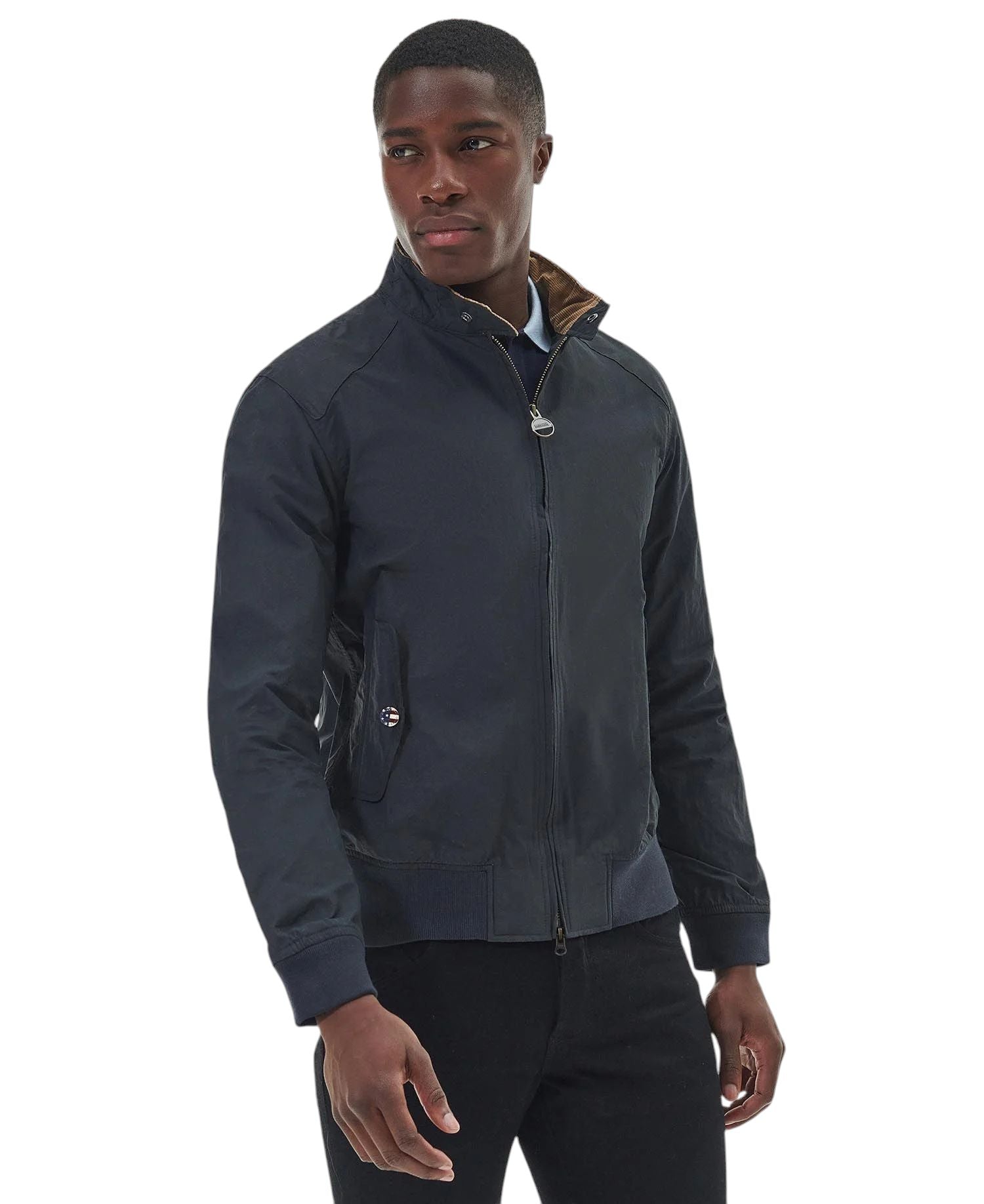 Barbour | Giacca Harrington Rectifier Steve McQueen Uomo Navy - Fabbrica Ski Sises
