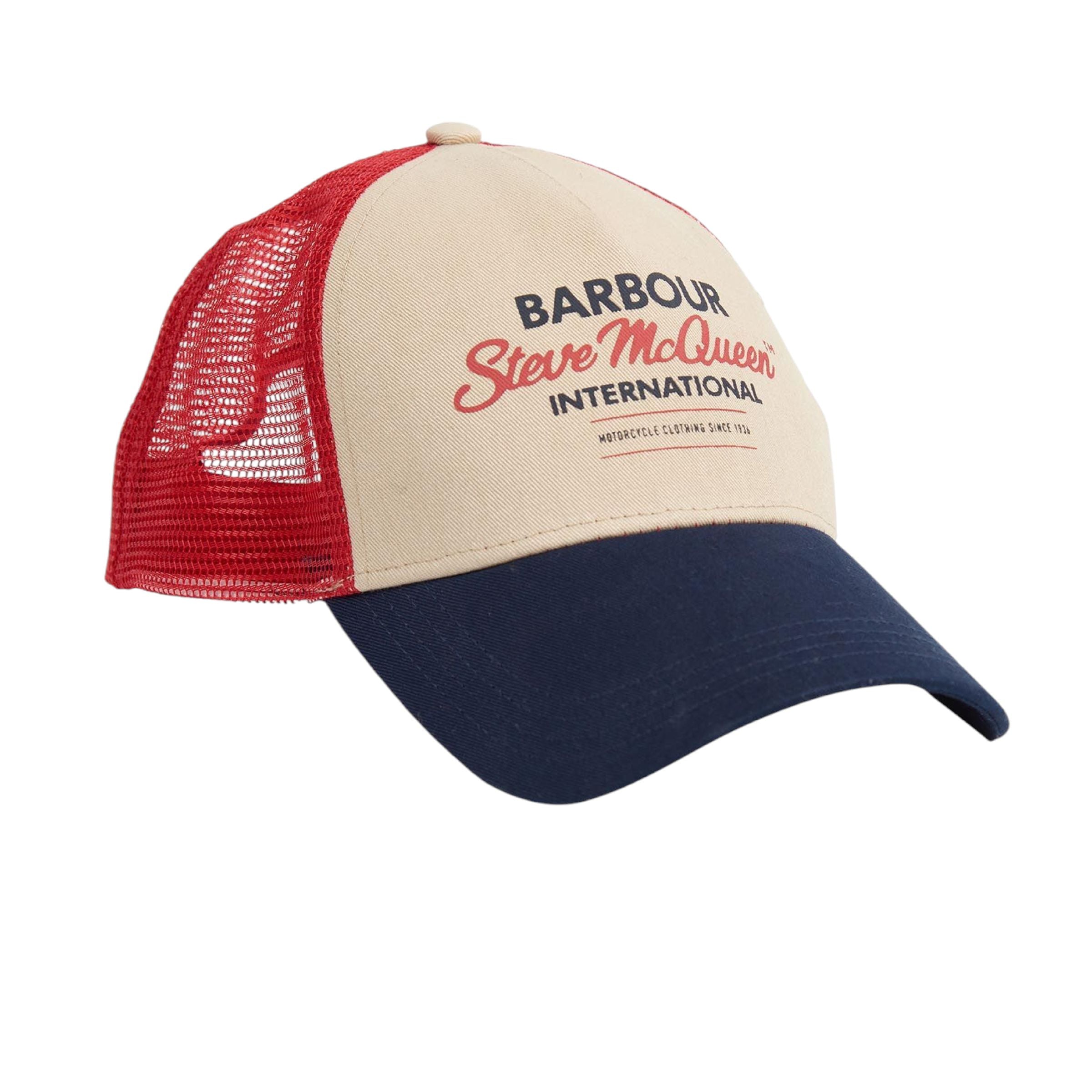 Barbour | Cappello Steve McQueen Uomo Navy/Red/Stone - Fabbrica Ski Sises
