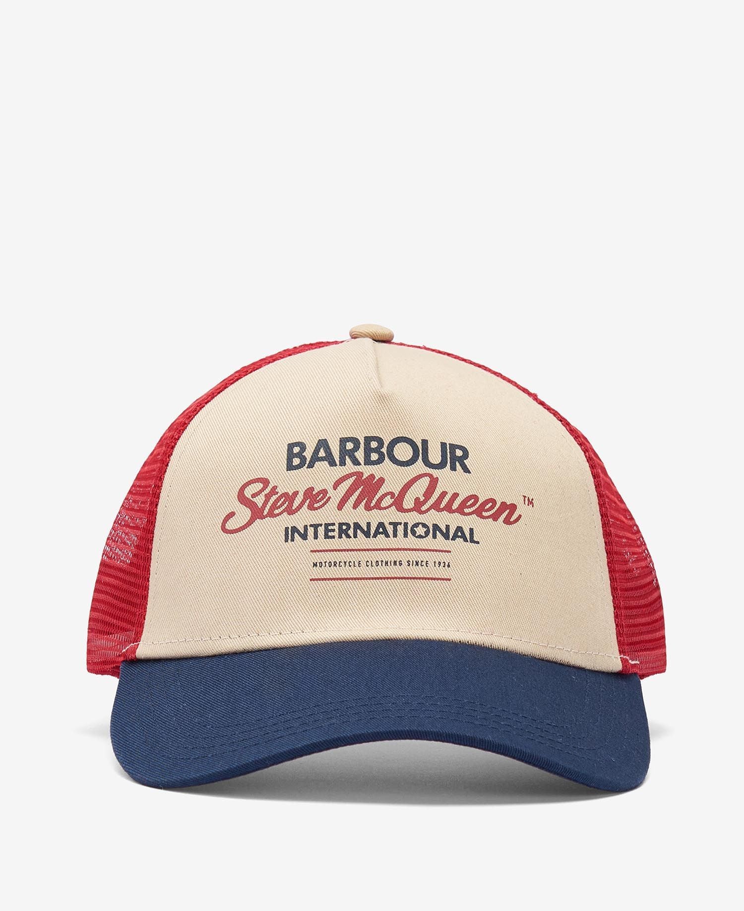 Barbour | Cappello Steve McQueen Uomo Navy/Red/Stone - Fabbrica Ski Sises