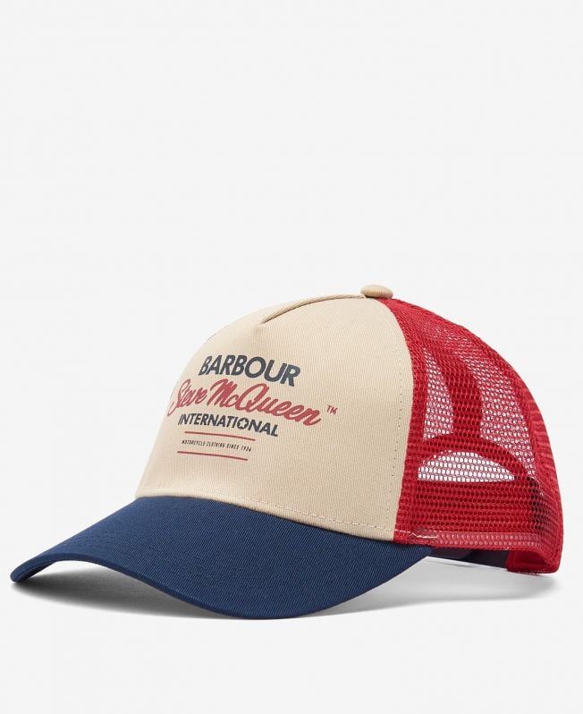 Barbour | Cappello Steve McQueen Uomo Navy/Red/Stone - Fabbrica Ski Sises