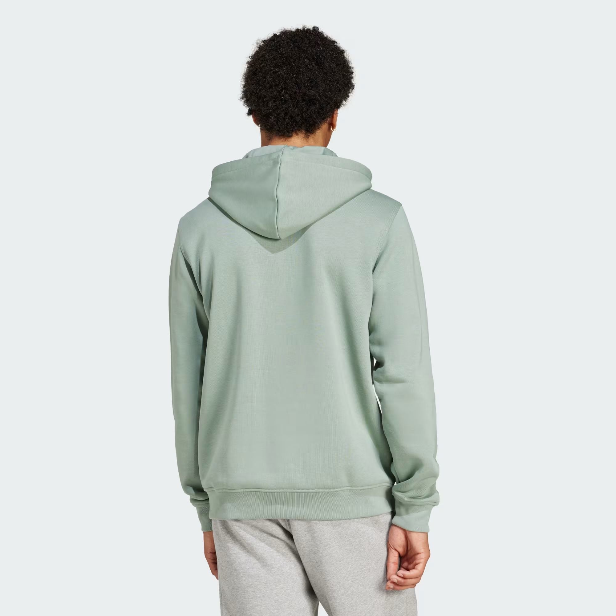 Adidas | Maglia Trefoil Essential Hoodie Uomo Silver Green - Fabbrica Ski Sises