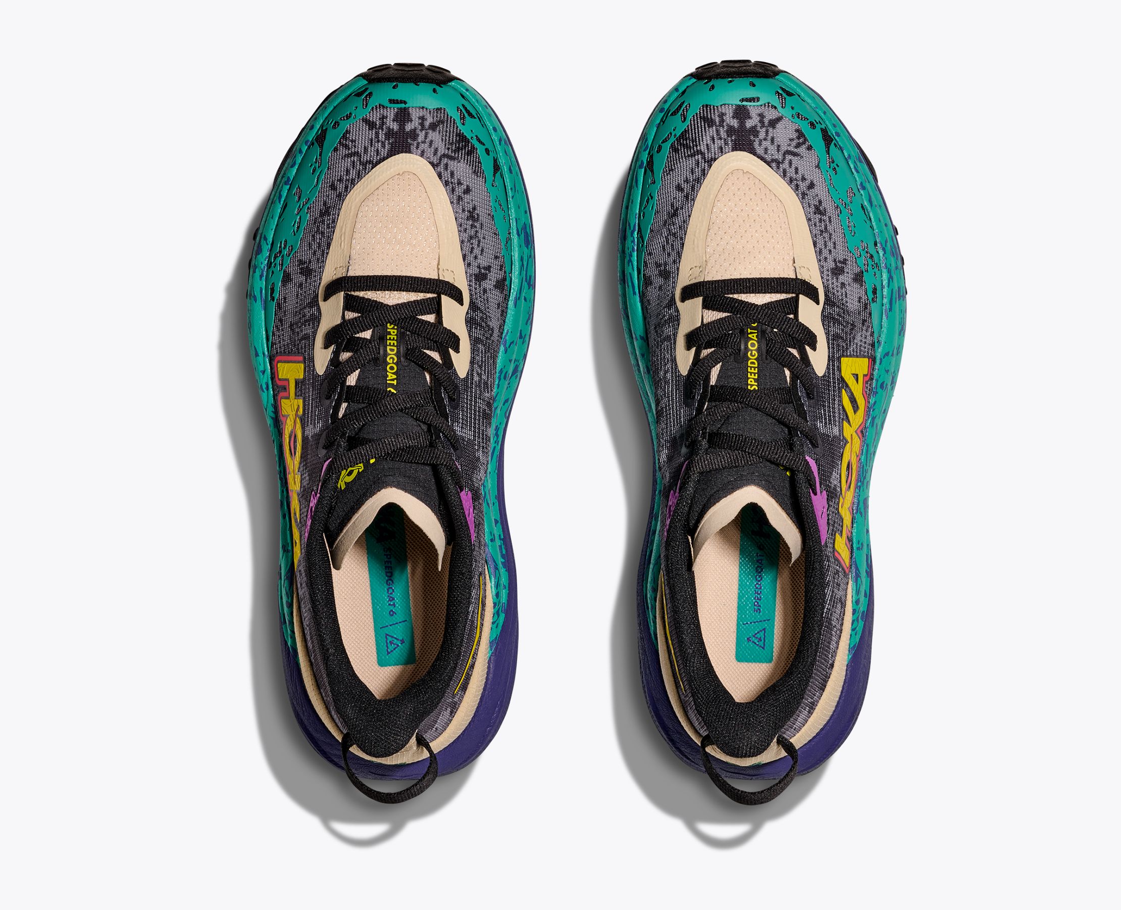 Hoka | Scarpe Speedgoat 6 Uomo Oatmeal/Mountain Iris - Fabbrica Ski Sises