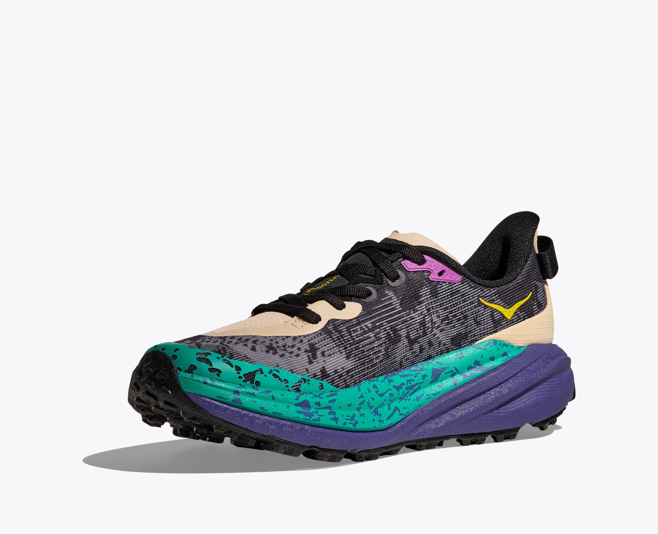 Hoka | Scarpe Speedgoat 6 Uomo Oatmeal/Mountain Iris - Fabbrica Ski Sises