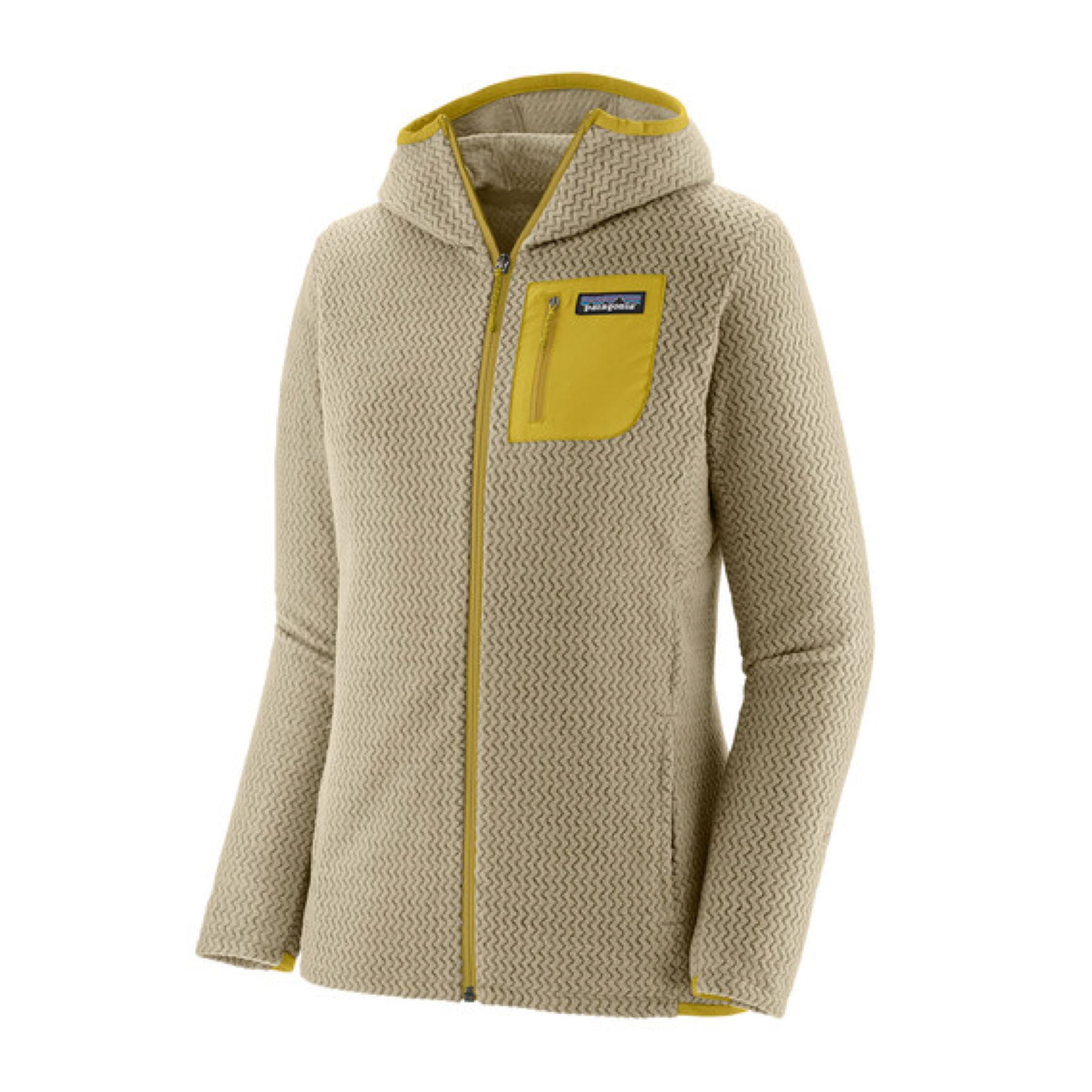 Patagonia | Maglia R1 Air Full-Zip Hoody Donna Buttercup/Yellow - Fabbrica Ski Sises