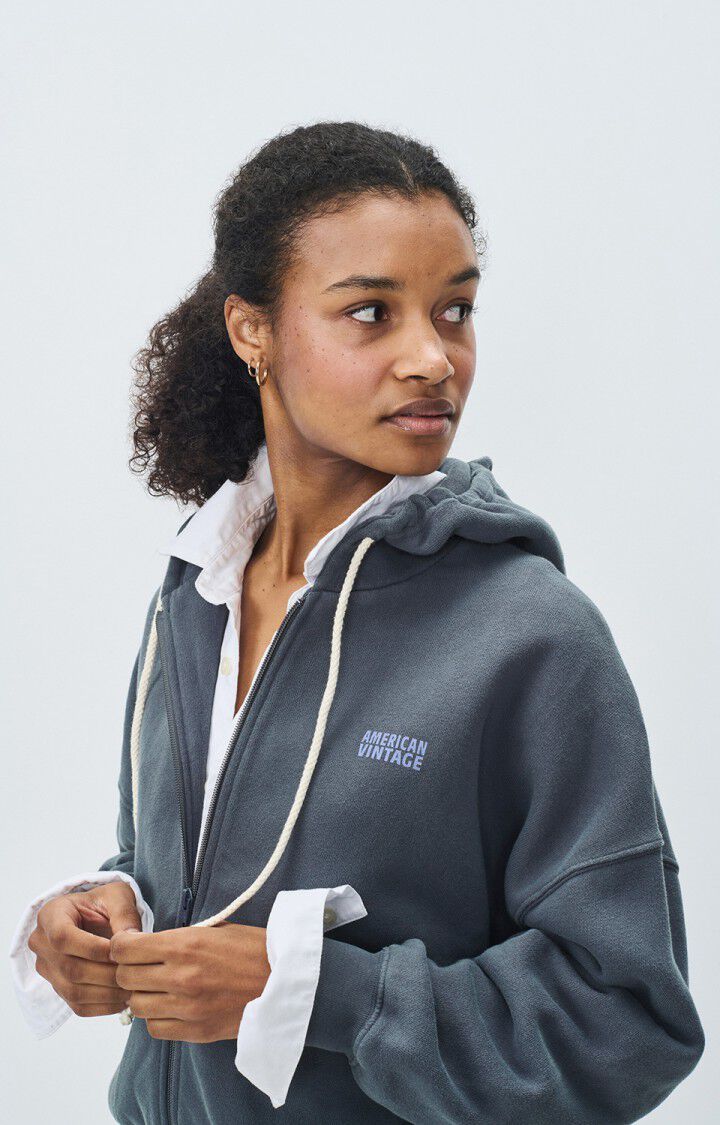 American Vintage | Maglia Izubird Zip Donna Vintage Hurricane - Fabbrica Ski Sises