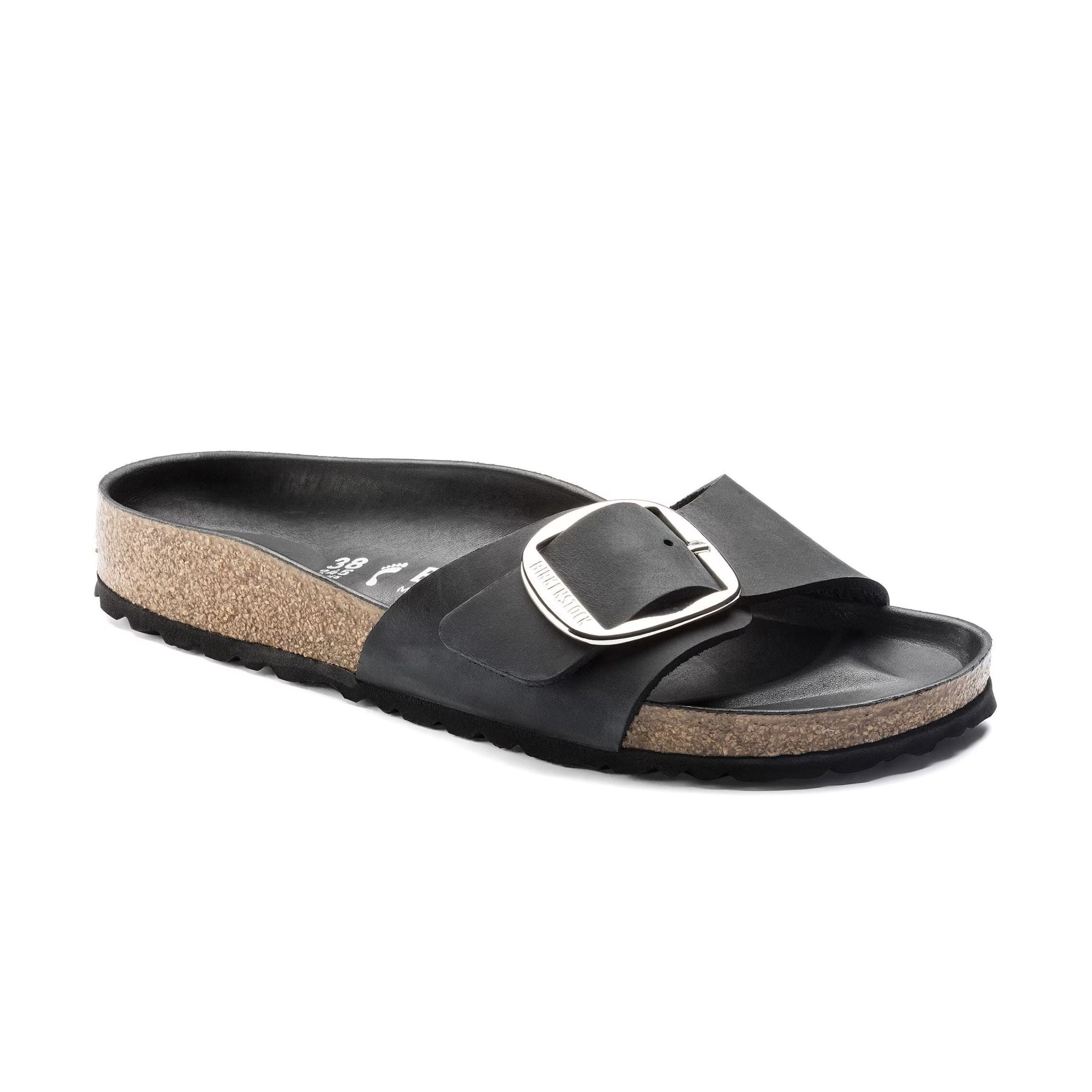 Birkenstock | Sandali Madrid Big Buckle Donna Black - Fabbrica Ski Sises