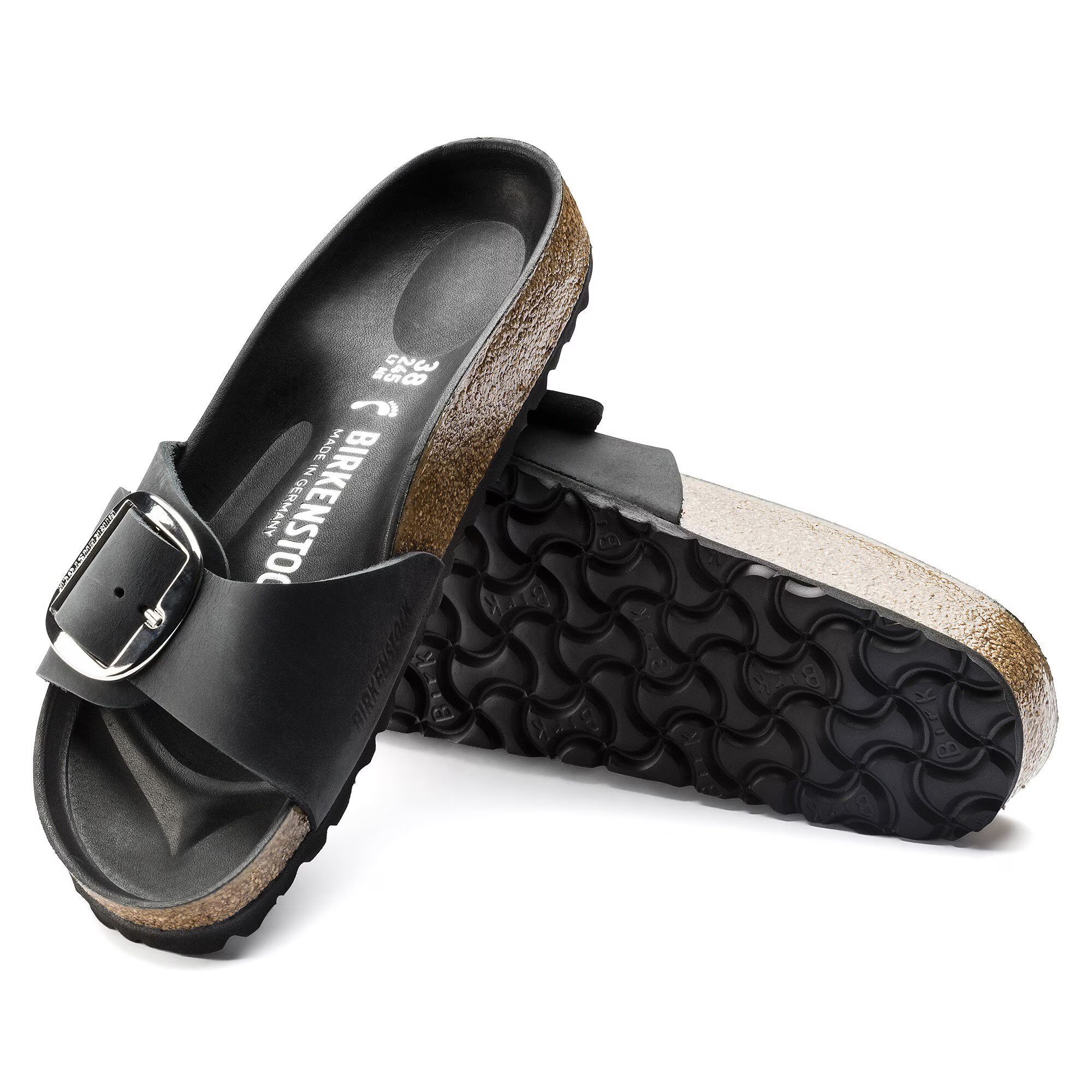 Birkenstock | Sandali Madrid Big Buckle Donna Black - Fabbrica Ski Sises