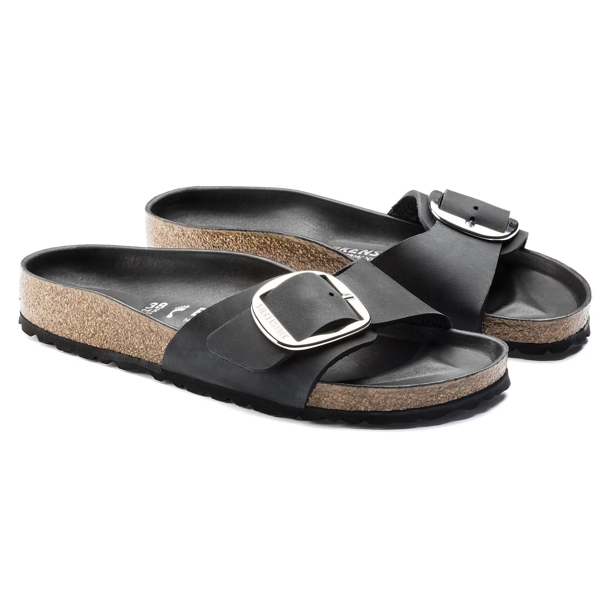 Birkenstock | Sandali Madrid Big Buckle Donna Black - Fabbrica Ski Sises