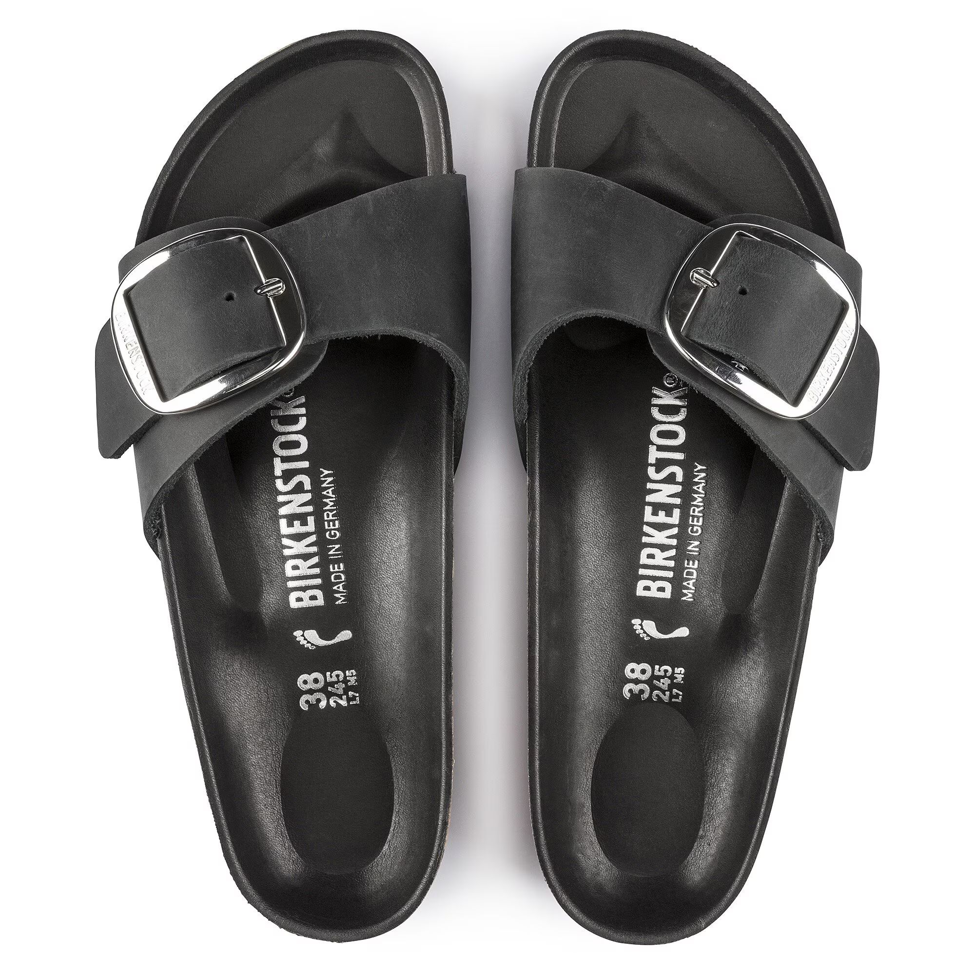 Birkenstock | Sandali Madrid Big Buckle Donna Black - Fabbrica Ski Sises