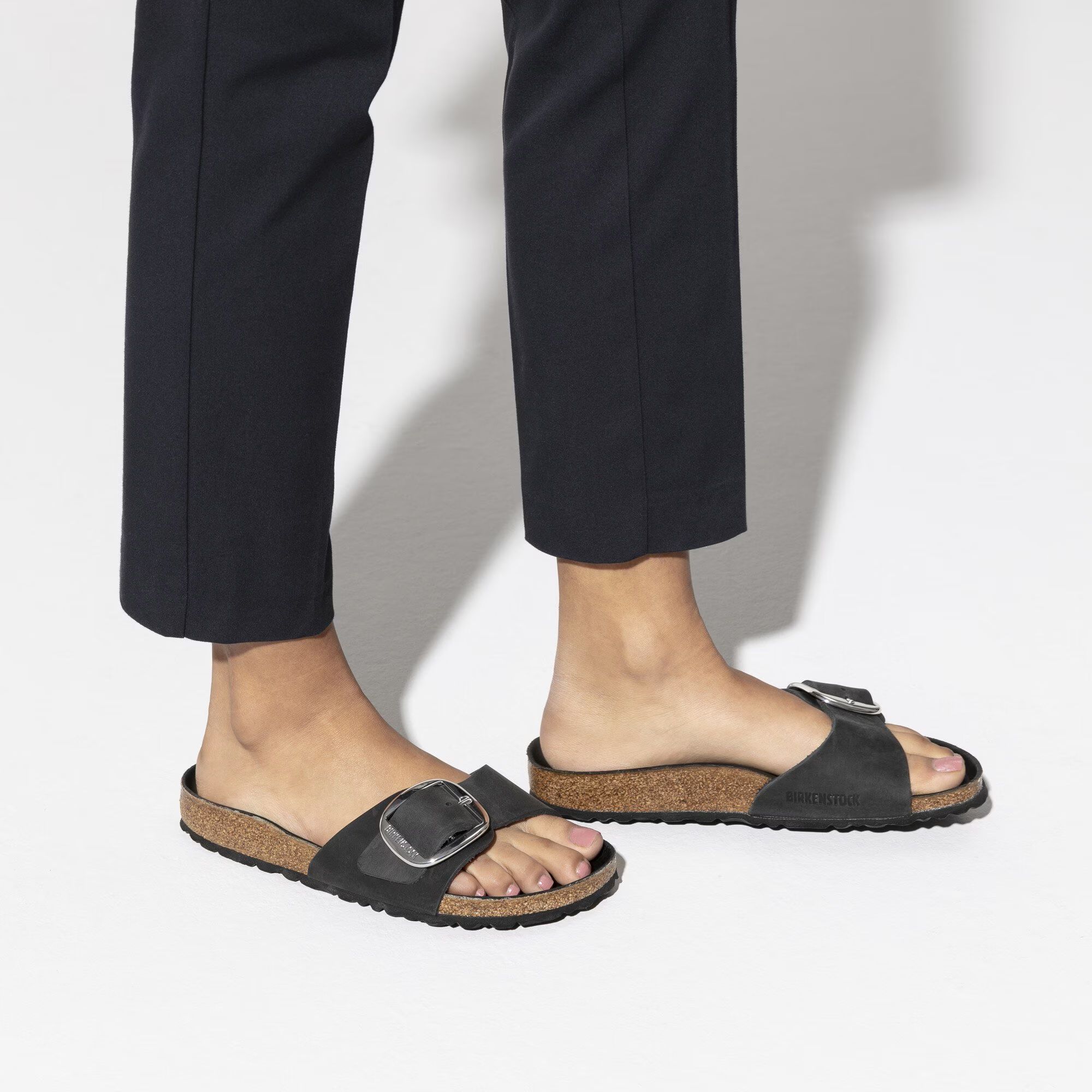 Birkenstock | Sandali Madrid Big Buckle Donna Black - Fabbrica Ski Sises