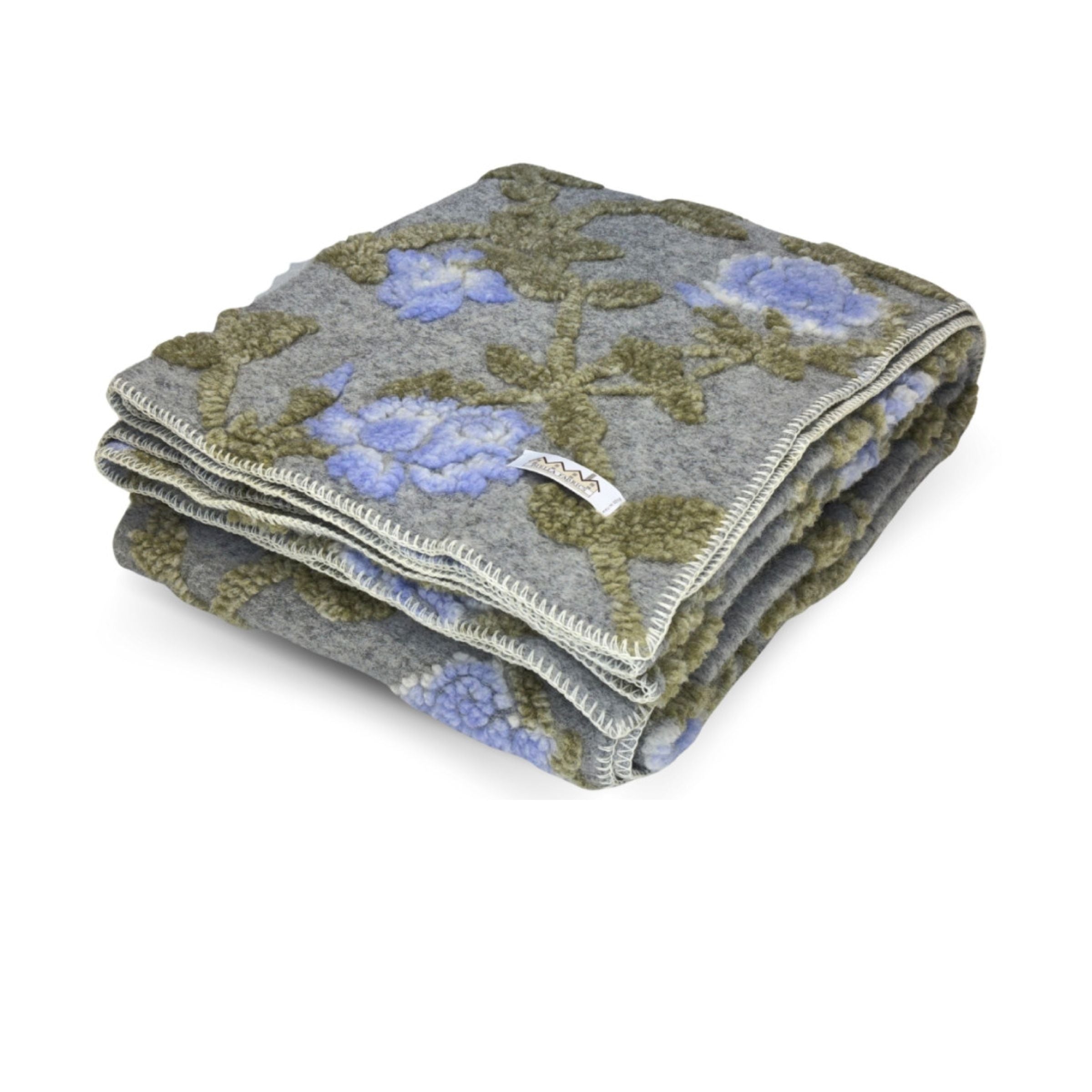 Biella Fabrics | Coperta Grace Ash/Green/Lilac - Fabbrica Ski Sises