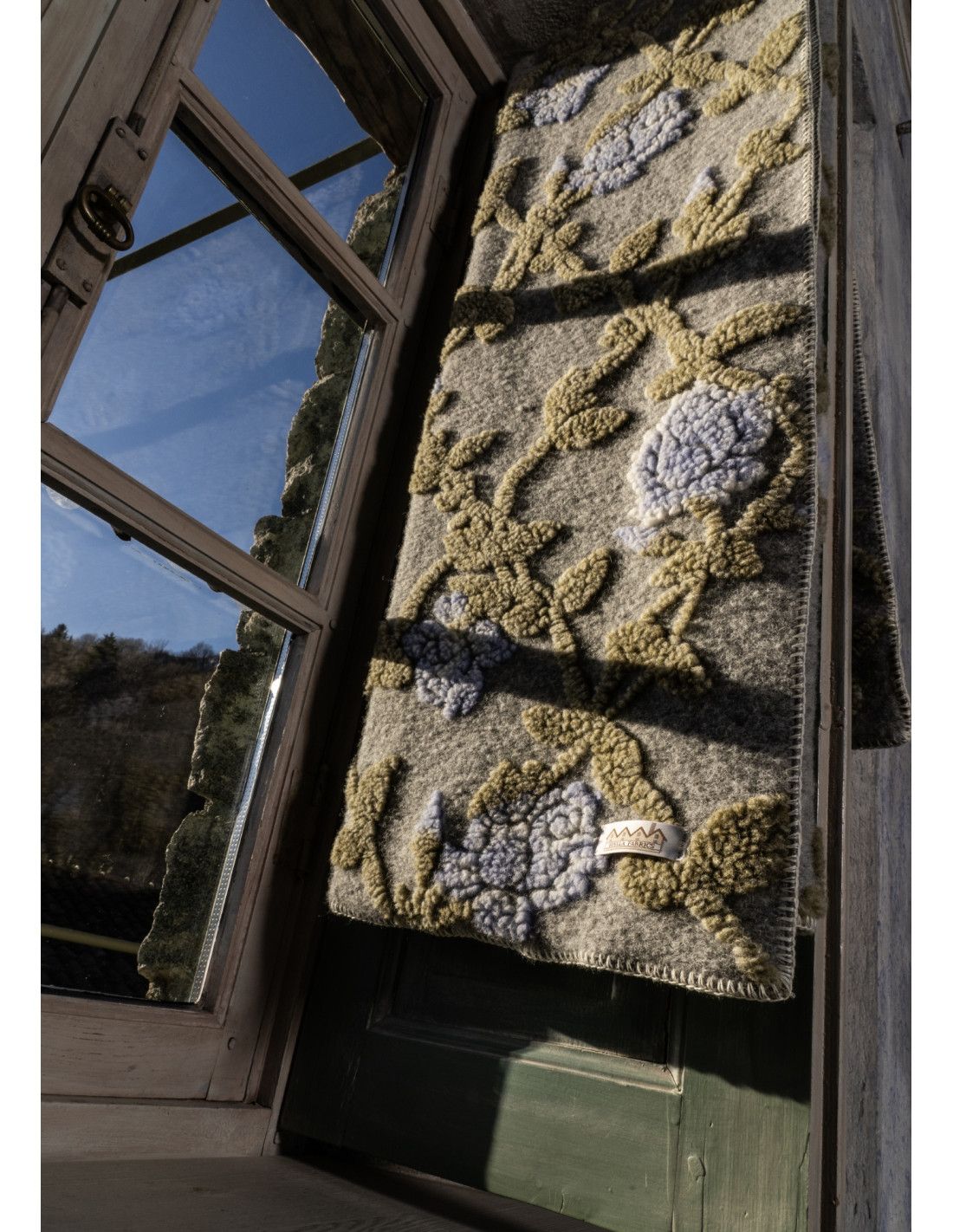 Biella Fabrics | Coperta Grace Ash/Green/Lilac - Fabbrica Ski Sises